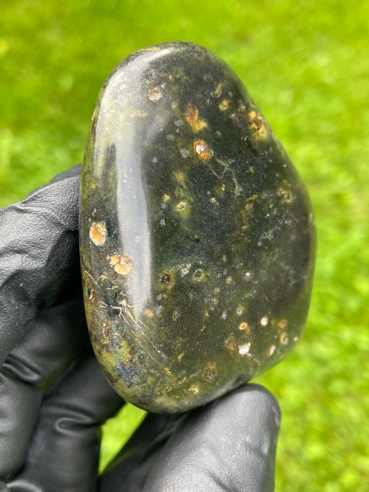 StoneBorn Creations Vermont Greenstone Freeform – Hand-Polished Natural Stone