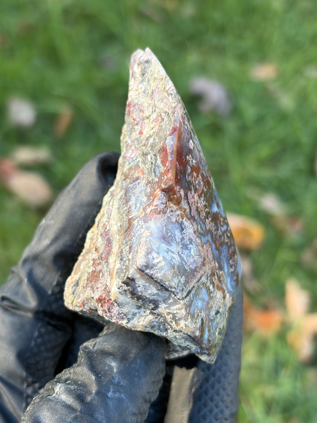 StoneBorn Creations – Multicolored Lace Agate | Hand-Polished Natural Display Stone