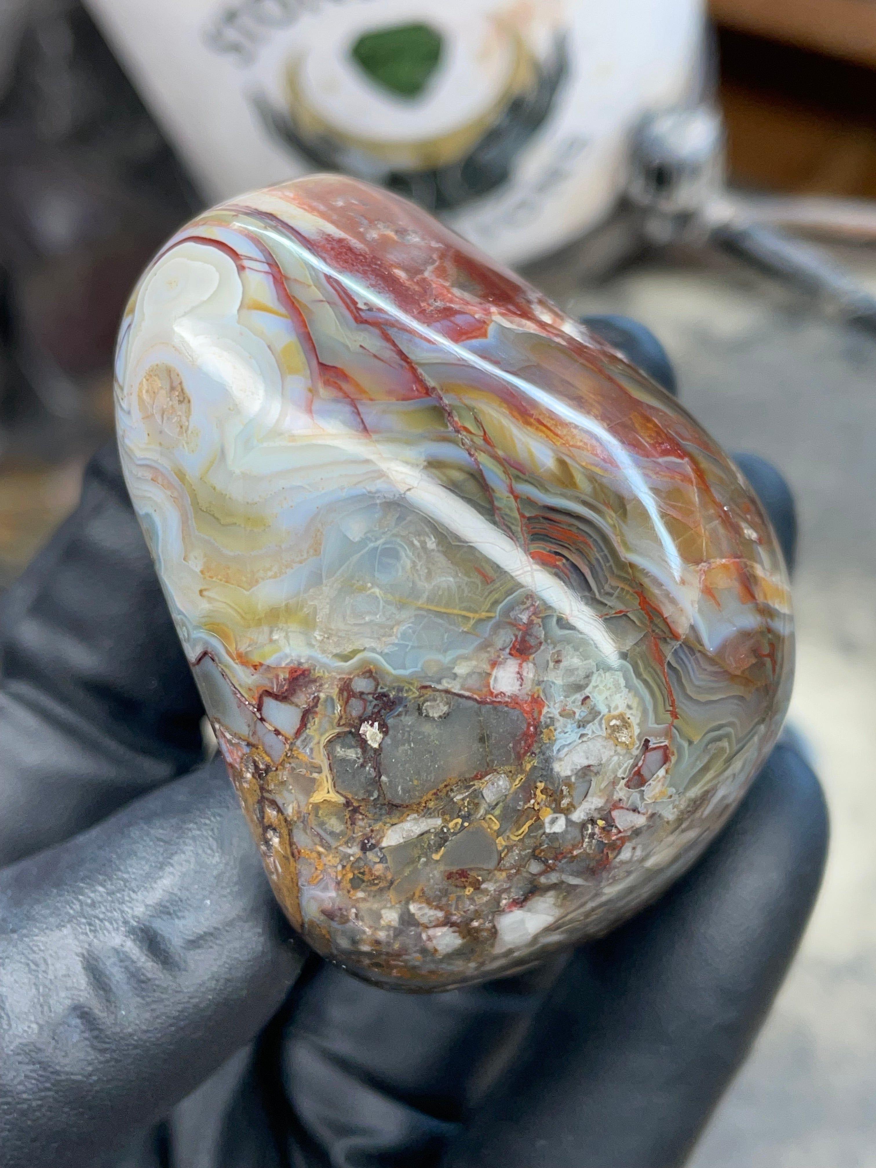 Brecciated Banded Agate (Crazy Lace–type Agate)