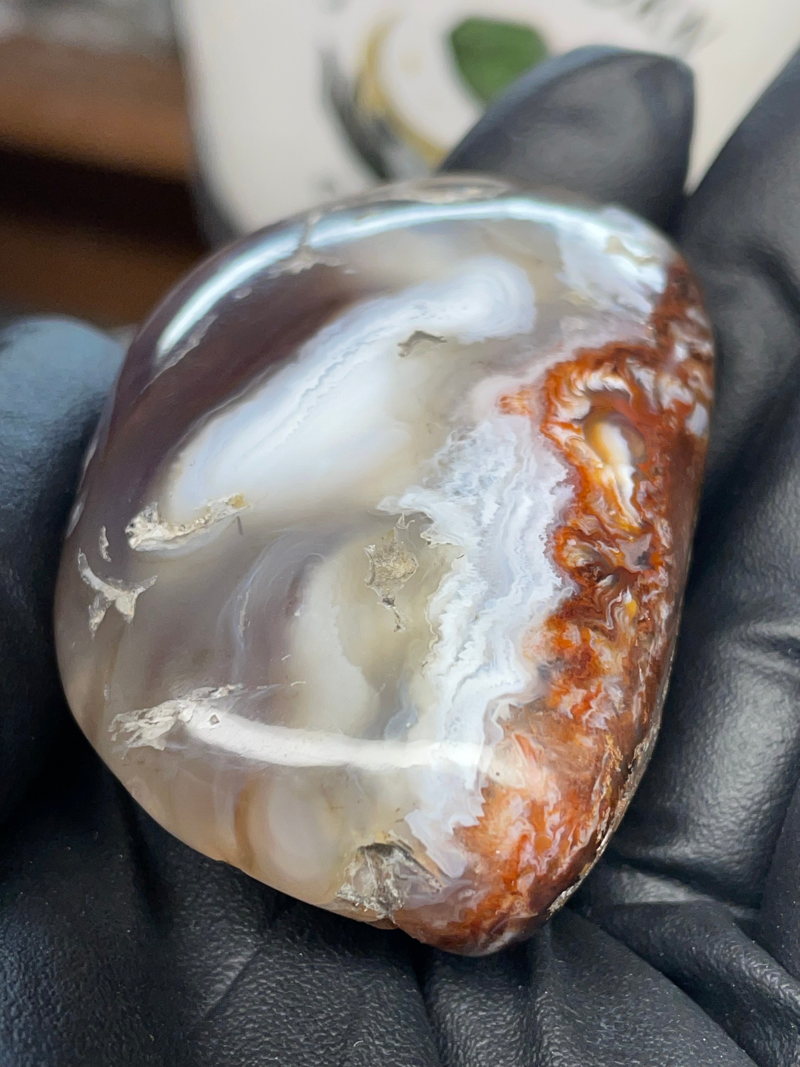 StoneBorn Fire Agate — Hand-Polished Natural Transformation