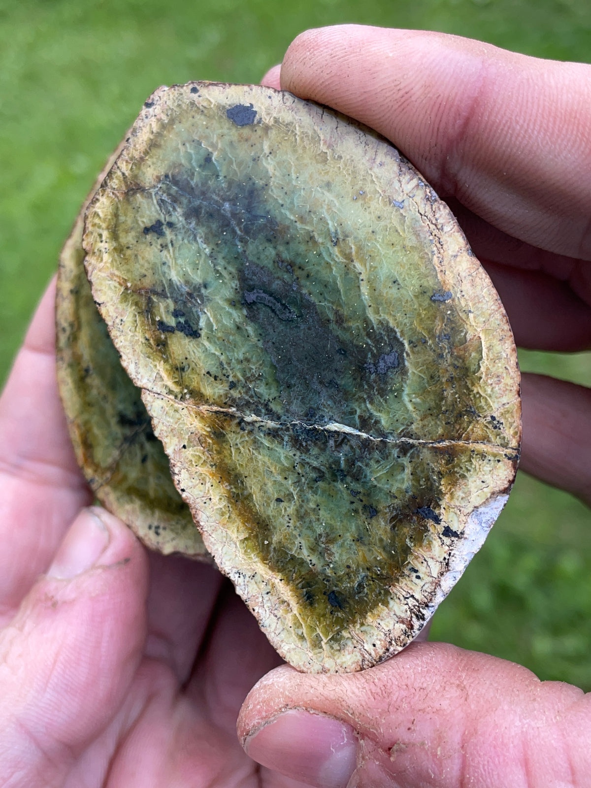 StoneBorn Creations Serpentine Matching Pair – Hand Polished Natural Stone