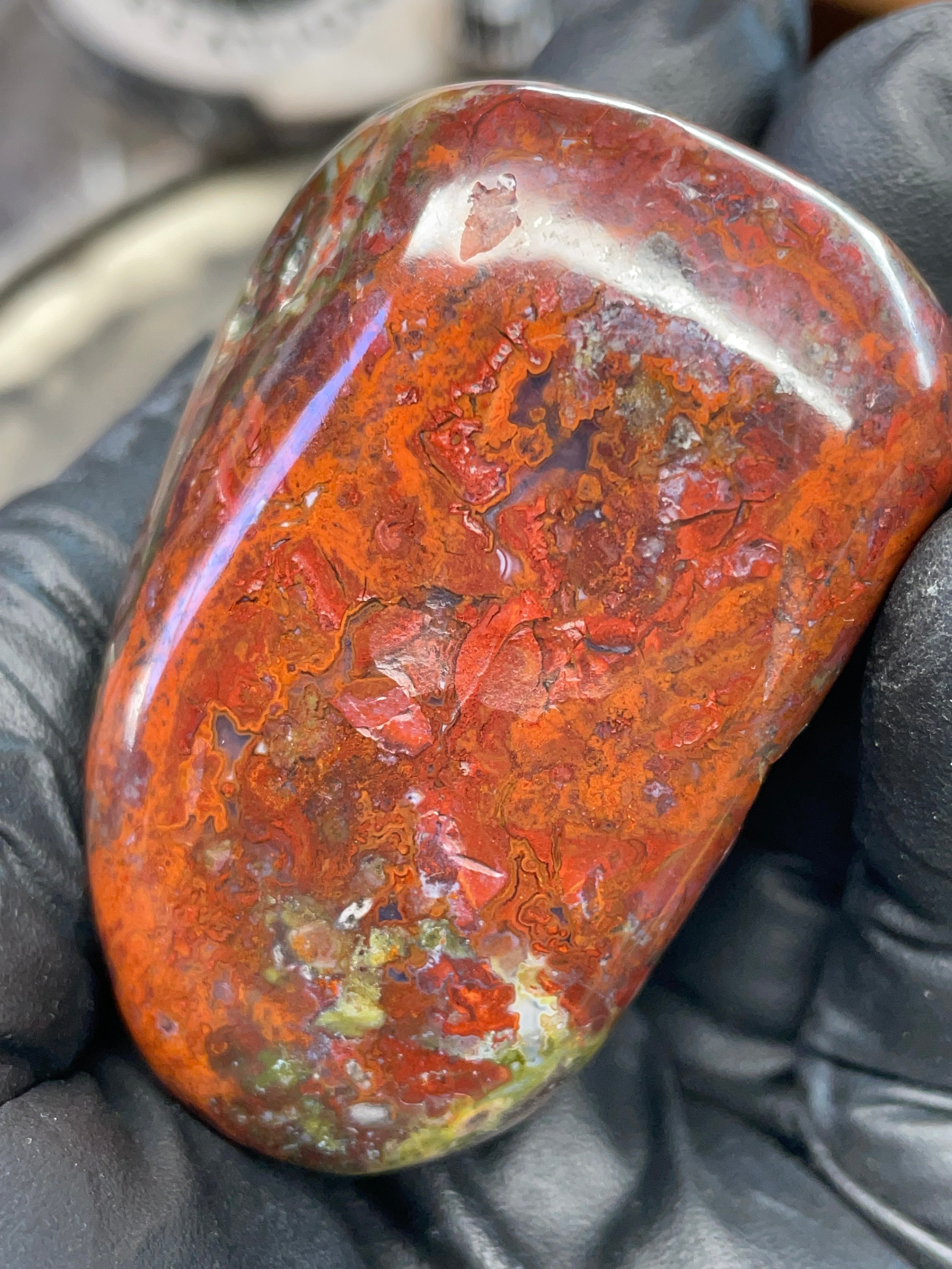 StoneBorn Creations – Polished Red & Green Jasper Stone | Before & After Reveal