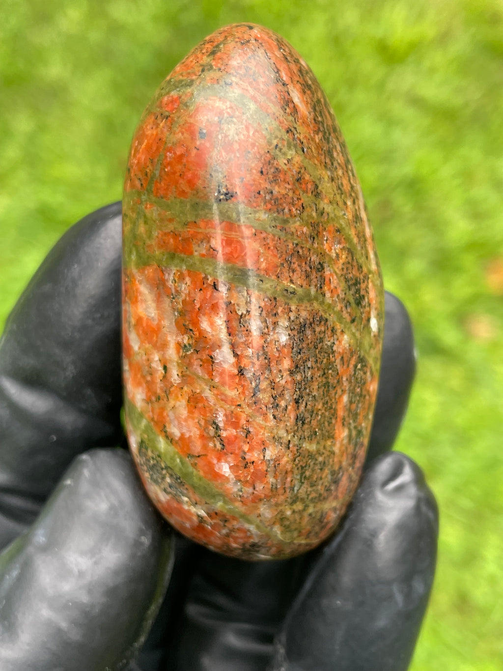 StoneBorn Creations Vermont Unakite / Granite – Hand Polished Freeform Stone