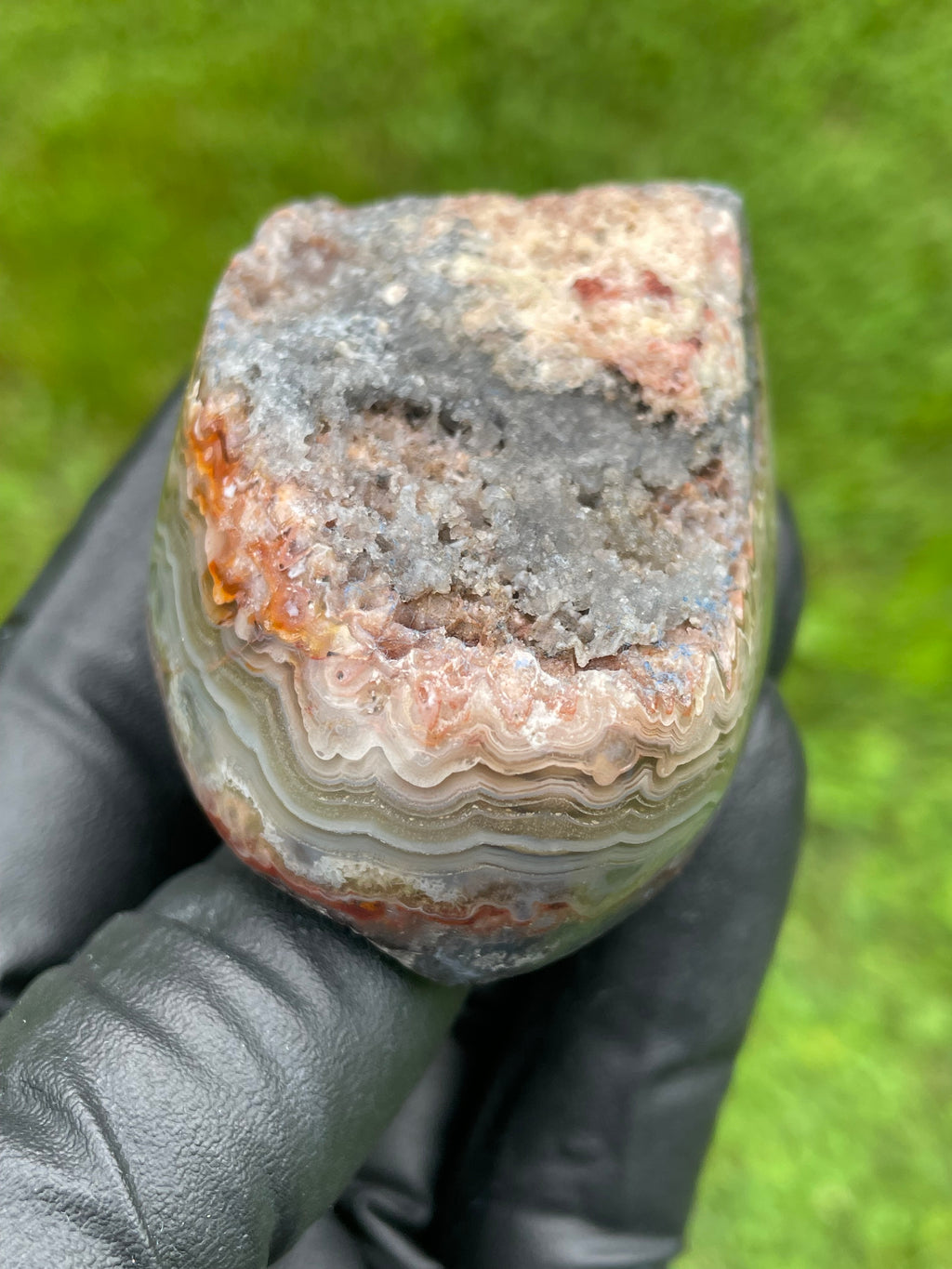 StoneBorn Creations Hand-Polished crazy Lace Agate Freeform