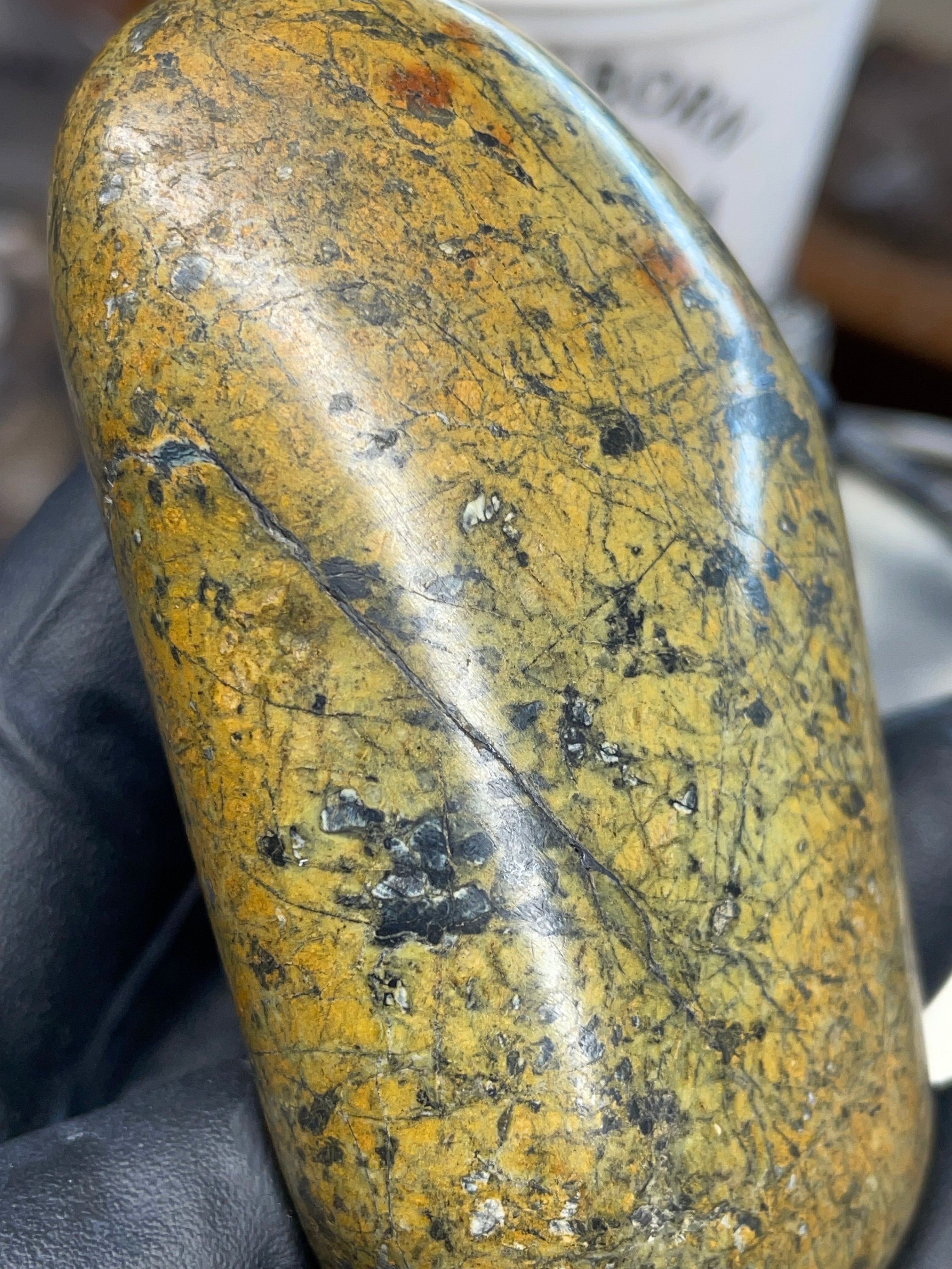 StoneBorn | Hand-Polished Serpentine Earth Stone