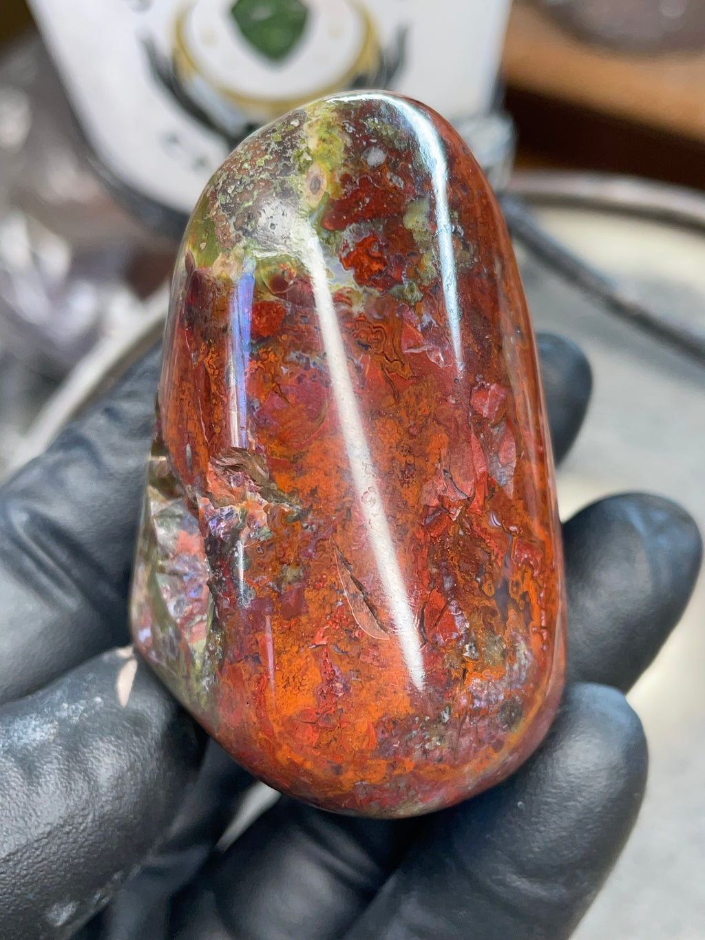 StoneBorn Creations – Polished Red & Green Jasper Stone | Before & After Reveal