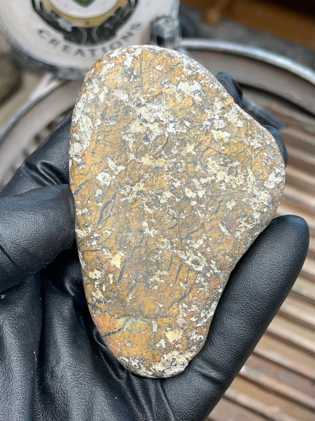 Hand-Collected Serpentine with Dark Green Core | Raw & Refined StoneBorn Slab