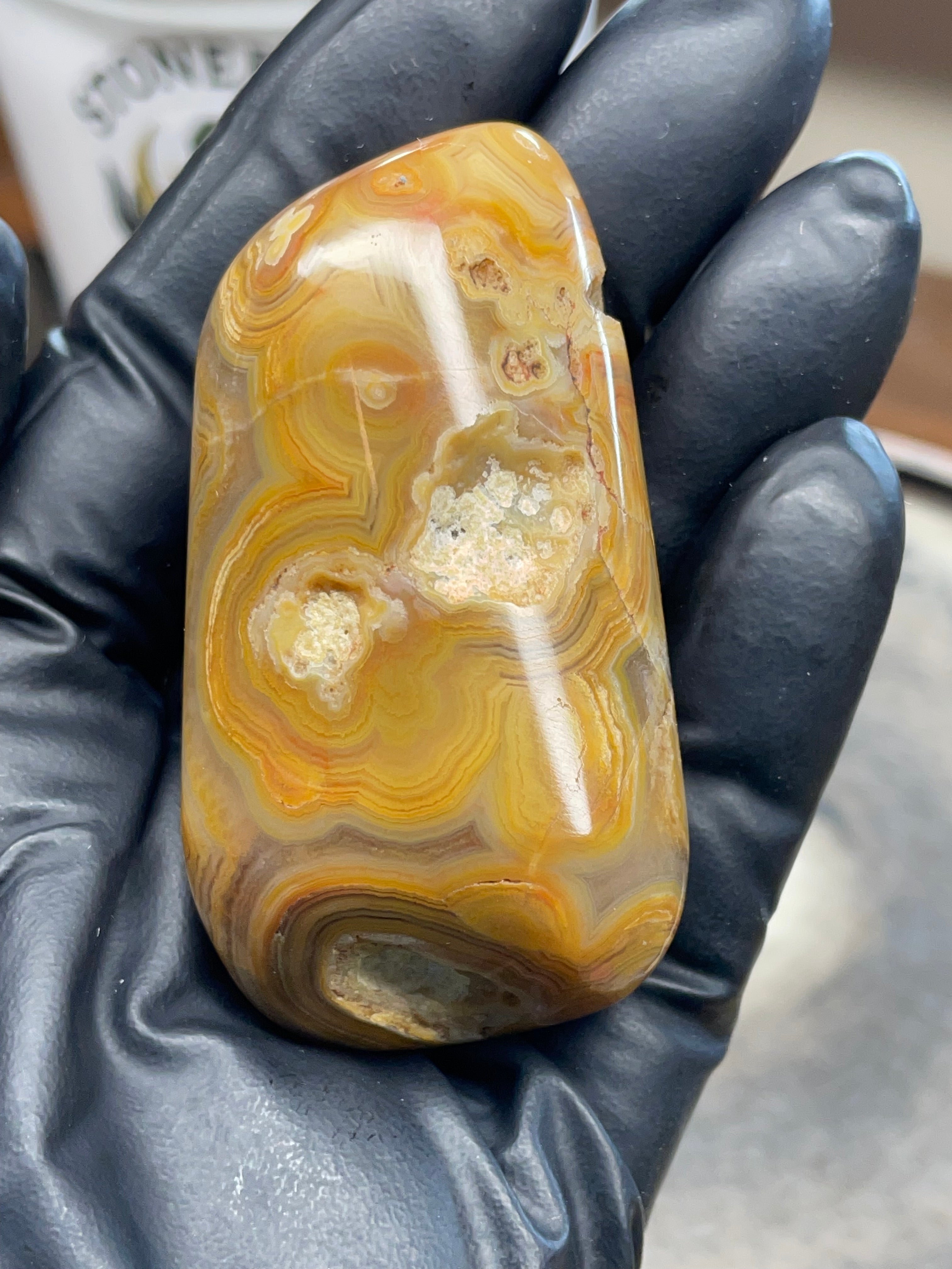 🌾 Crowley Ridge Agate — Hand Polished Stone | StoneBorn Creations