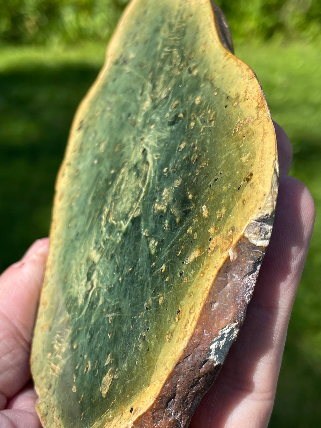StoneBorn Creations Hand-Polished Vermont Serpentine Bookmatched Pair | One-of-a-Kind Natural Display Stones