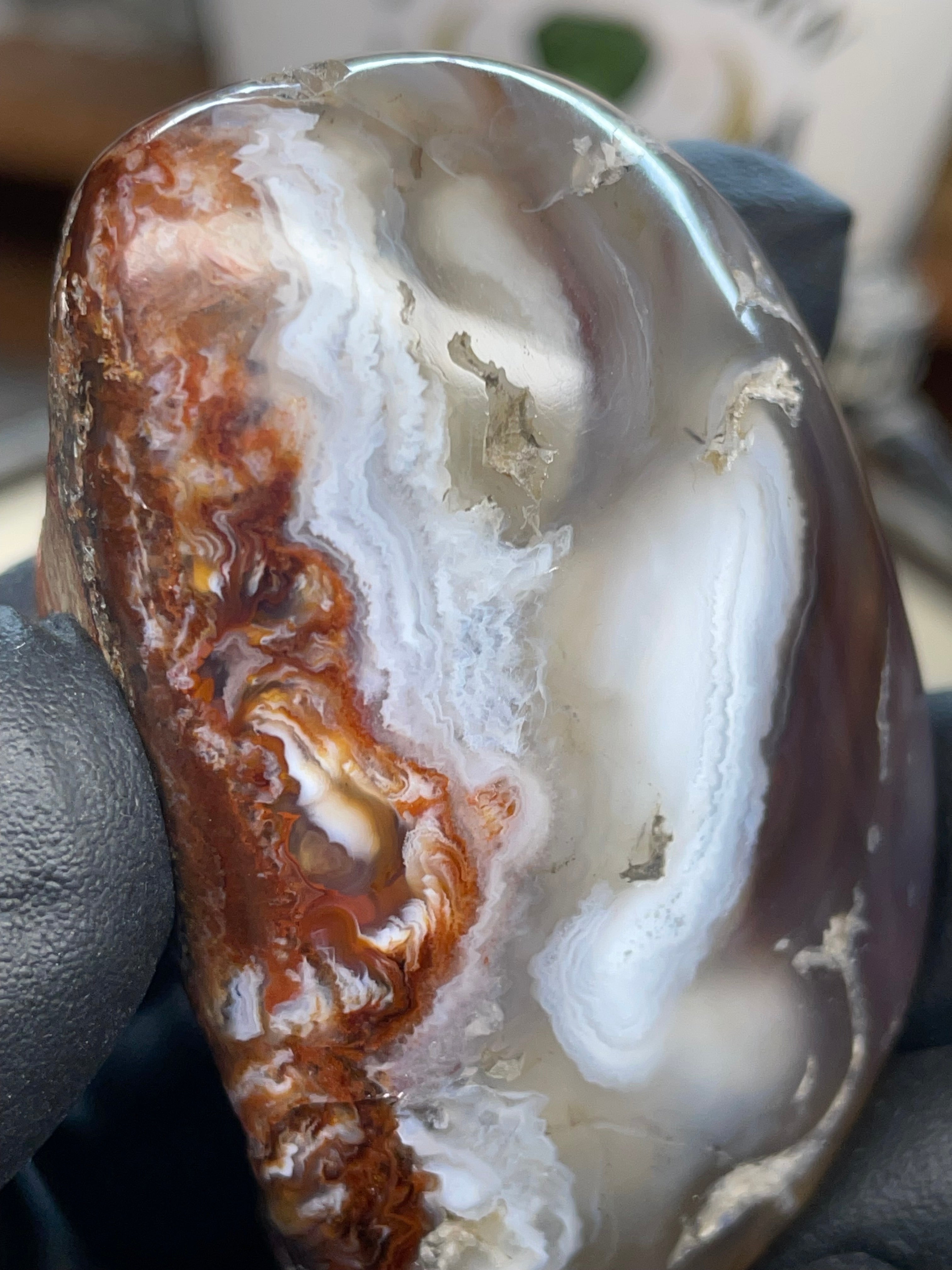 StoneBorn Fire Agate — Hand-Polished Natural Transformation