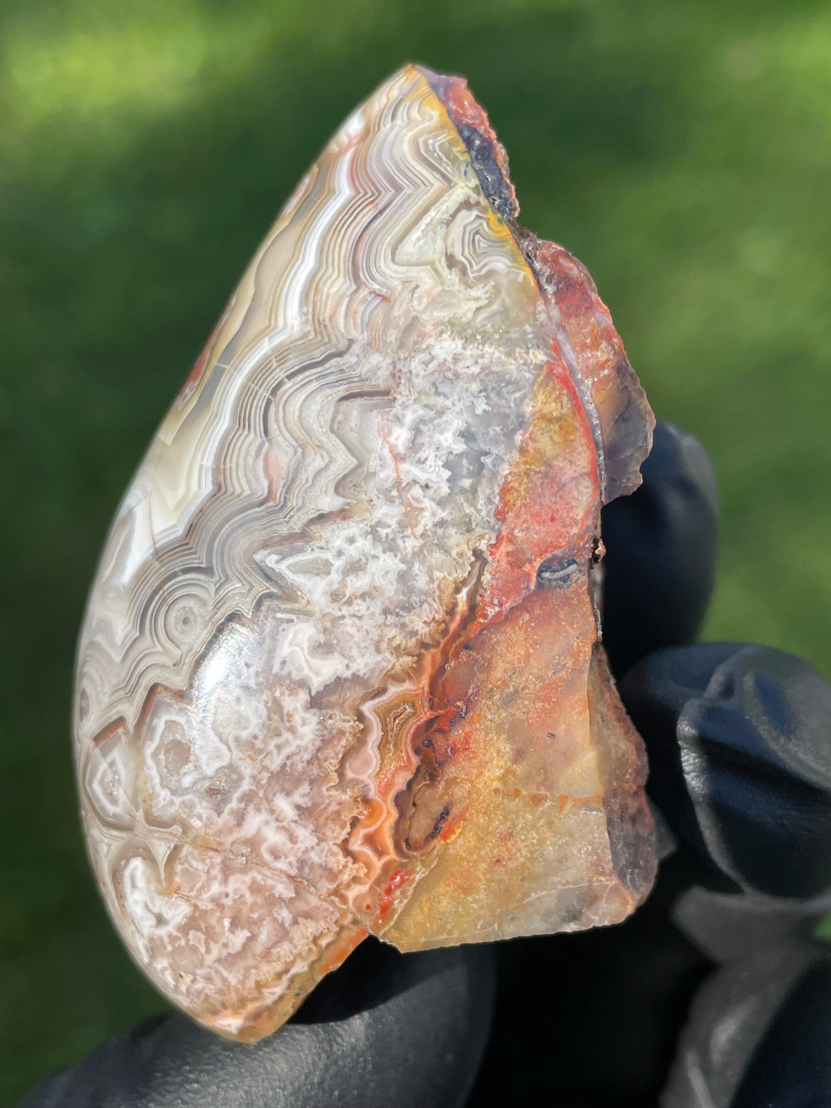 StoneBorn Creations Crazy Lace Agate Freeform – Hand Polished Natural Specimen