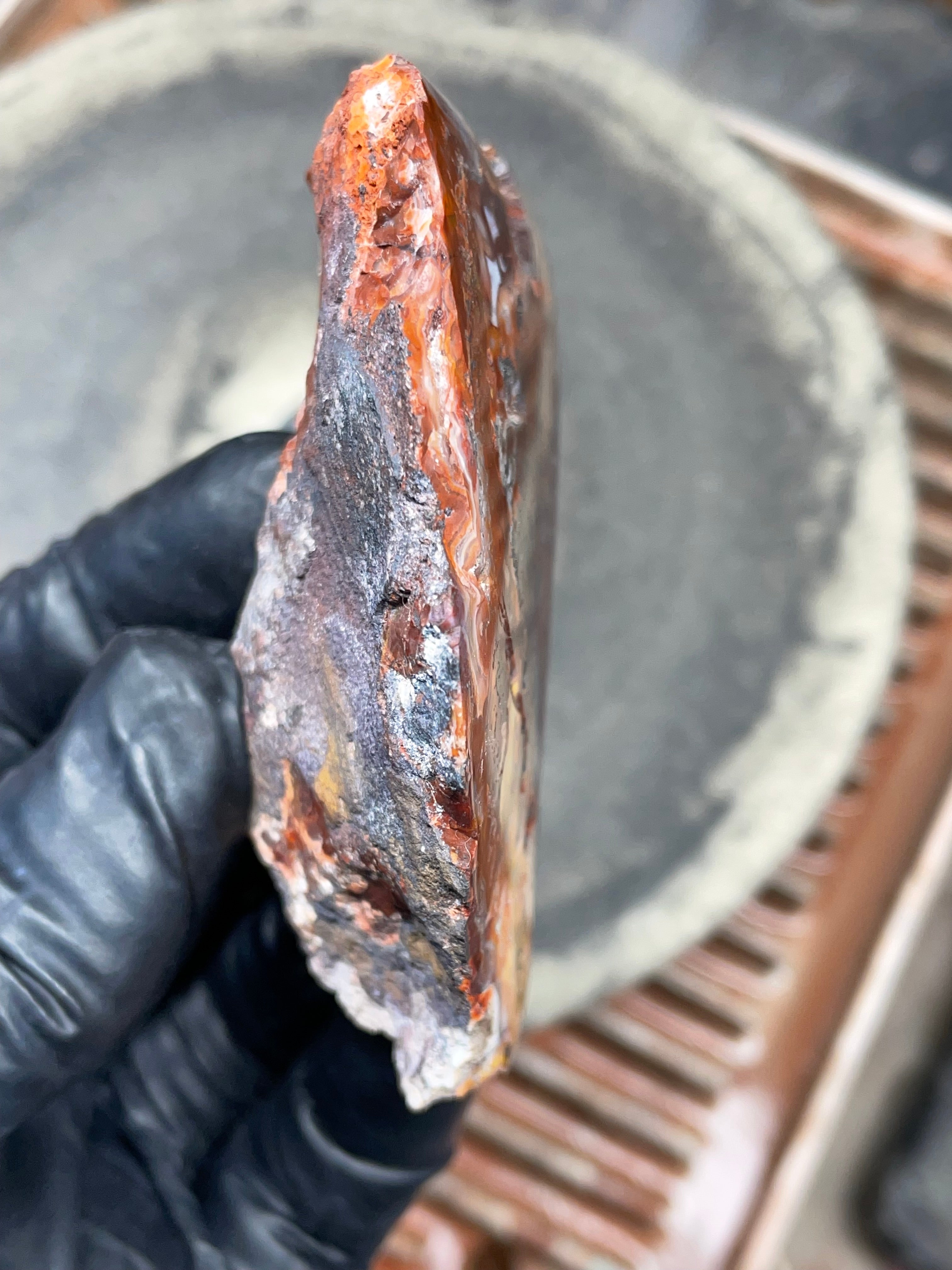 StoneBorn Creations — Hand-Polished Banded Agate (Curved Flat-Lap Polish)