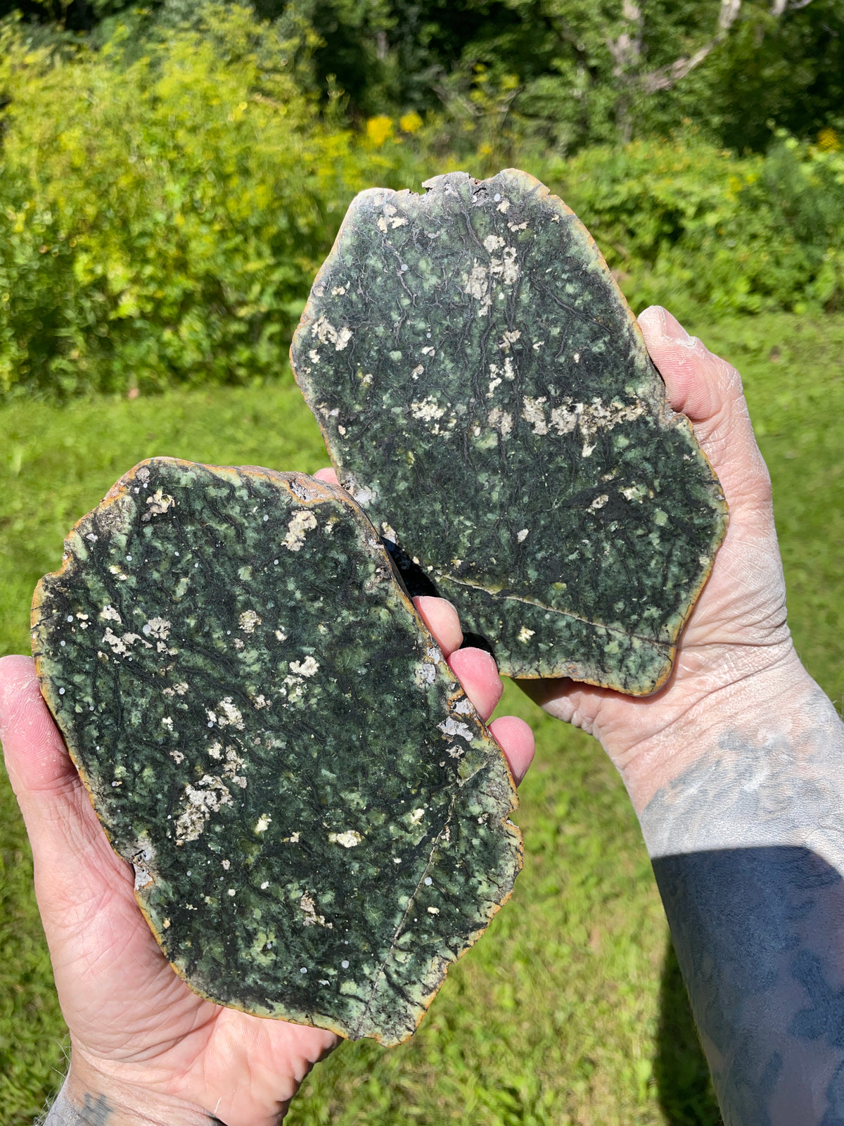 StoneBorn Creations Hand-Polished Vermont Greenstone Freeform