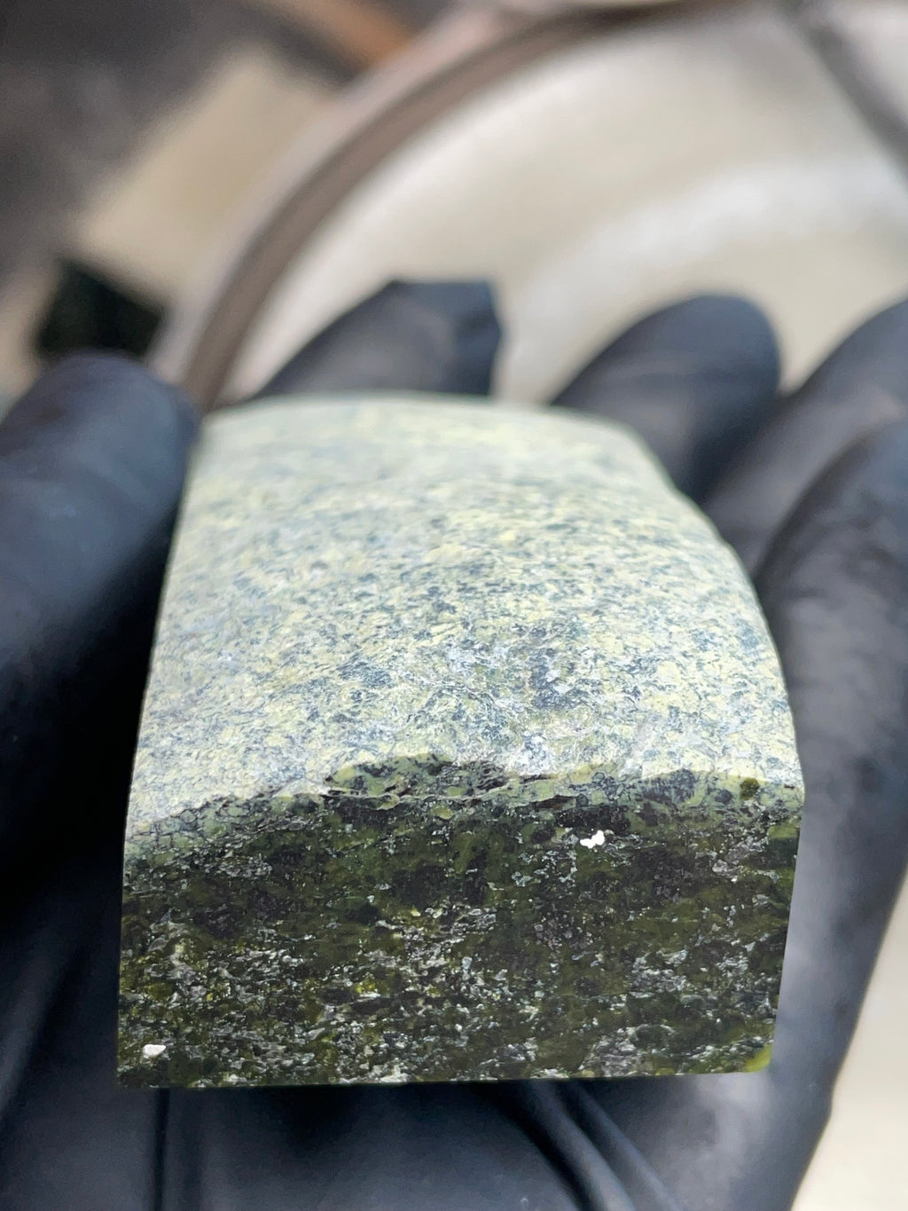 Hand-Polished Green Serpentine Slab | StoneBorn Creations