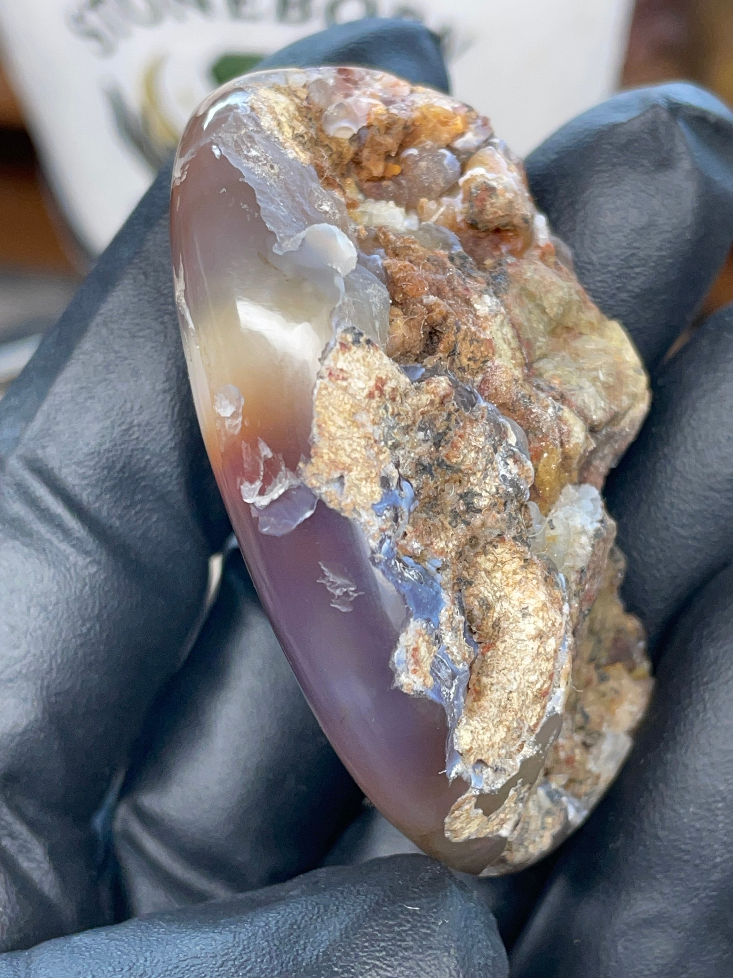 StoneBorn Fire Agate — Hand-Polished Natural Transformation