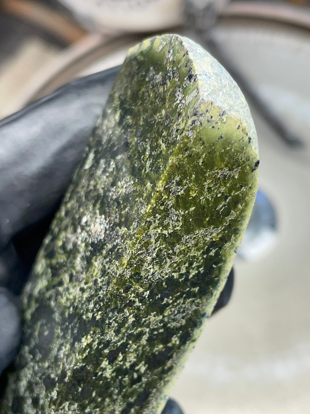 Hand-Polished Green Serpentine Slab | StoneBorn Creations