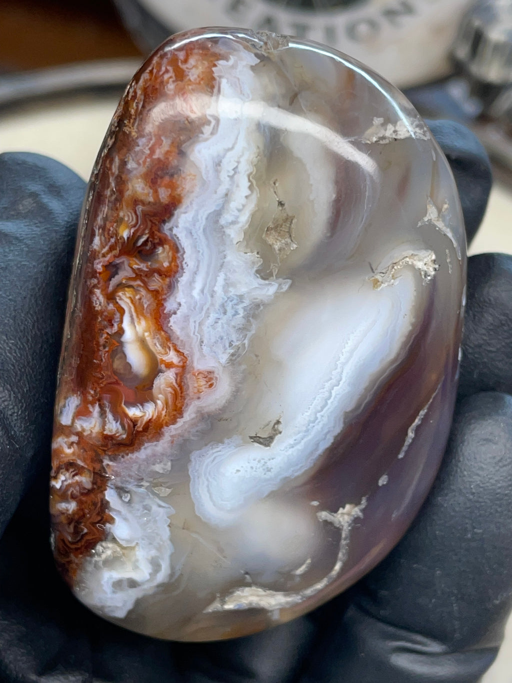 StoneBorn Fire Agate — Hand-Polished Natural Transformation