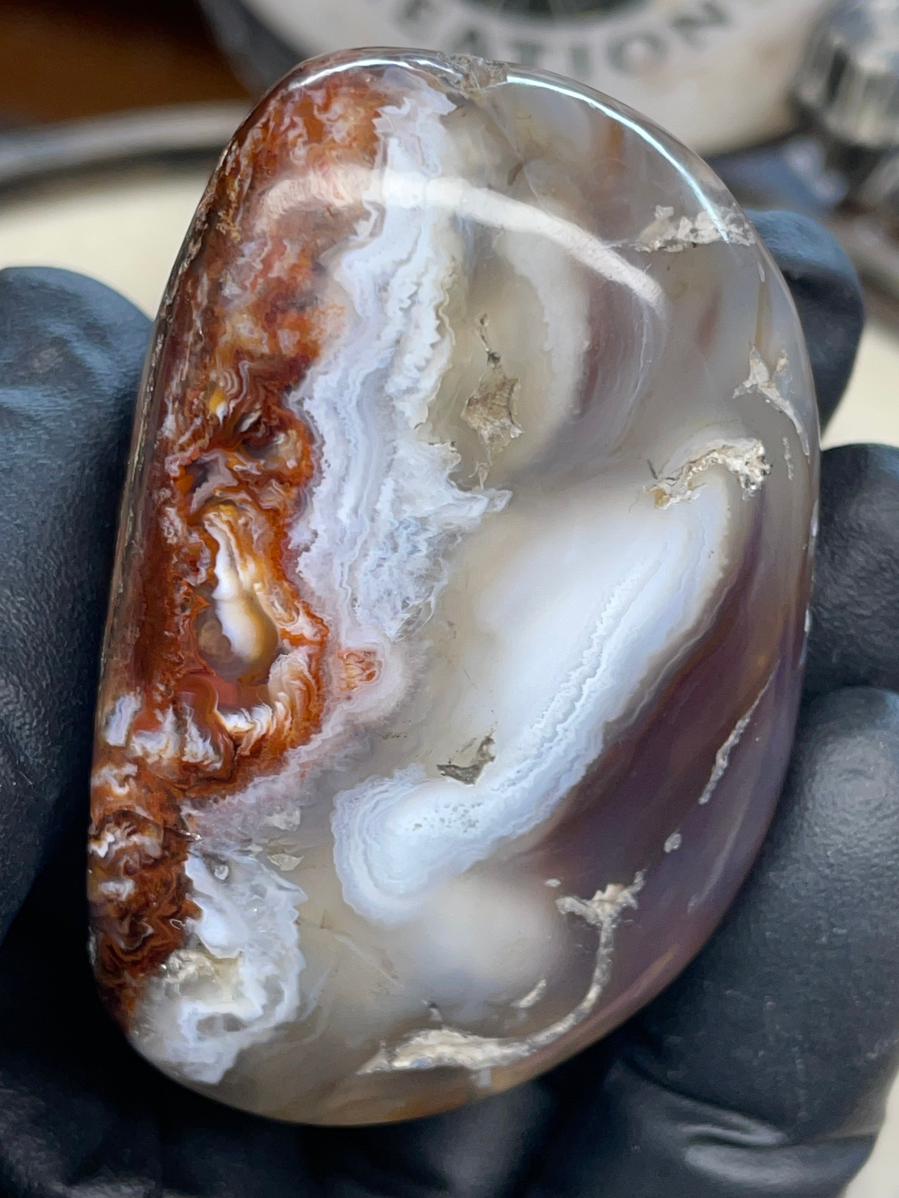 StoneBorn Fire Agate — Hand-Polished Natural Transformation