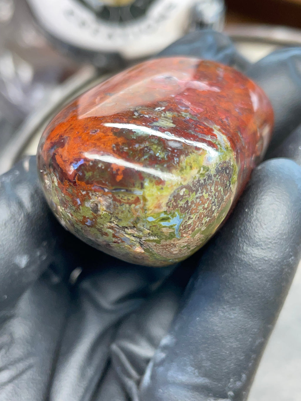 StoneBorn Creations – Polished Red & Green Jasper Stone | Before & After Reveal