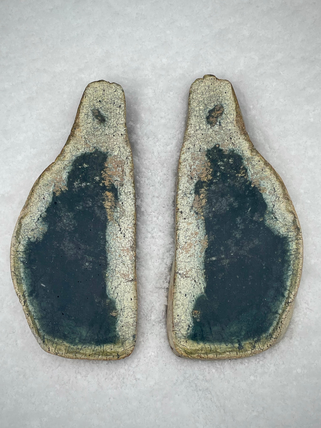 Polished Vermont Green Slate • Rare Crackle Pattern • Natural “Lake” Formation (Matched Halves Available)