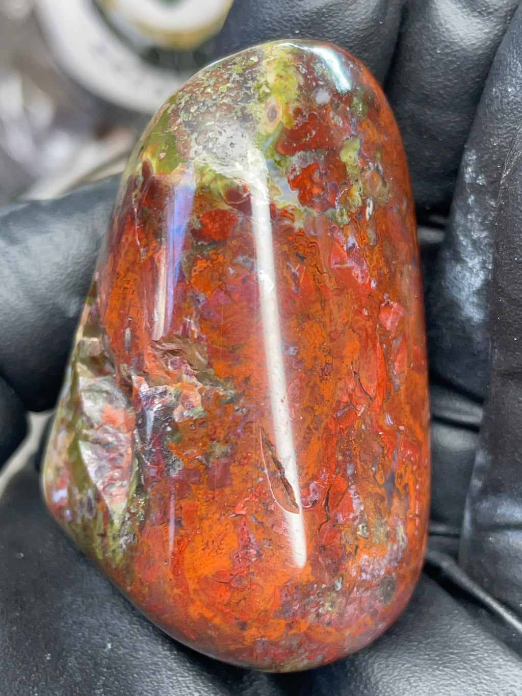 StoneBorn Creations – Polished Red & Green Jasper Stone | Before & After Reveal