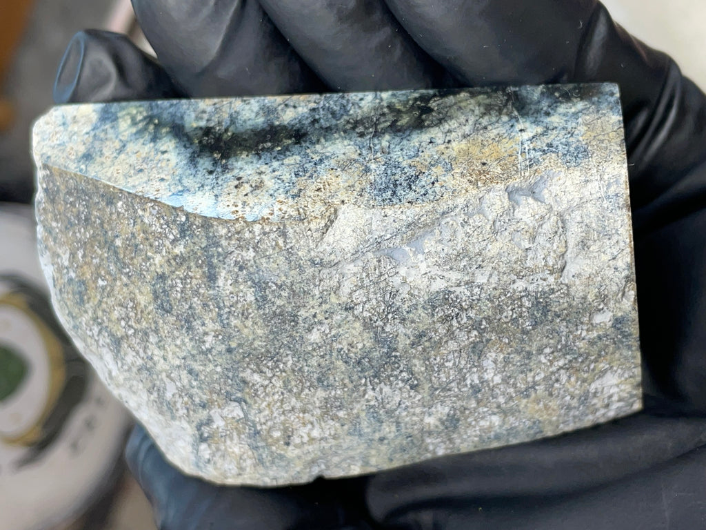 Hand-Polished Dark Green Serpentine Slab | StoneBorn Creations
