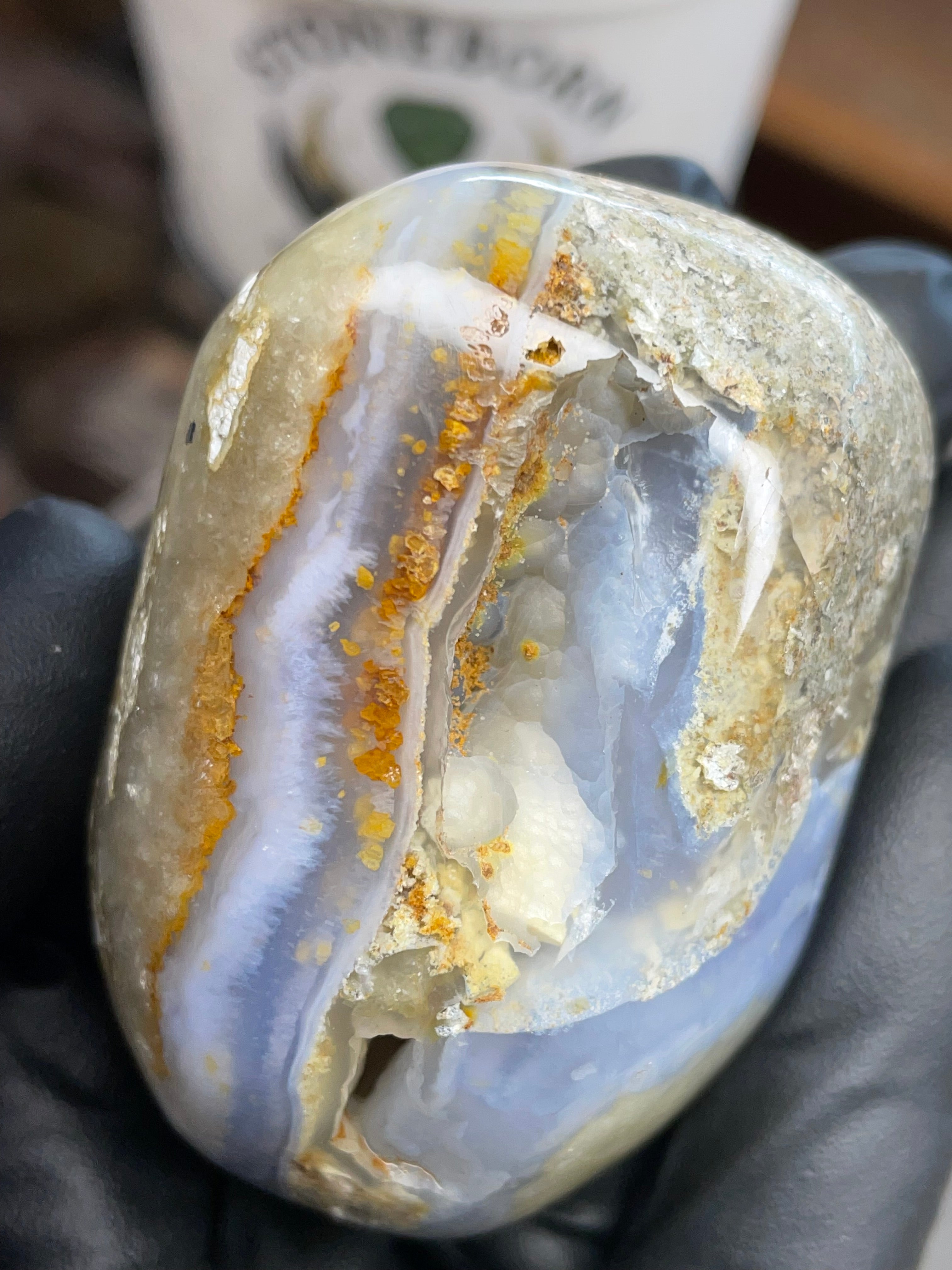 Blue Chalcedony Pocket Freeform | Hand-Polished | StoneBorn Creations