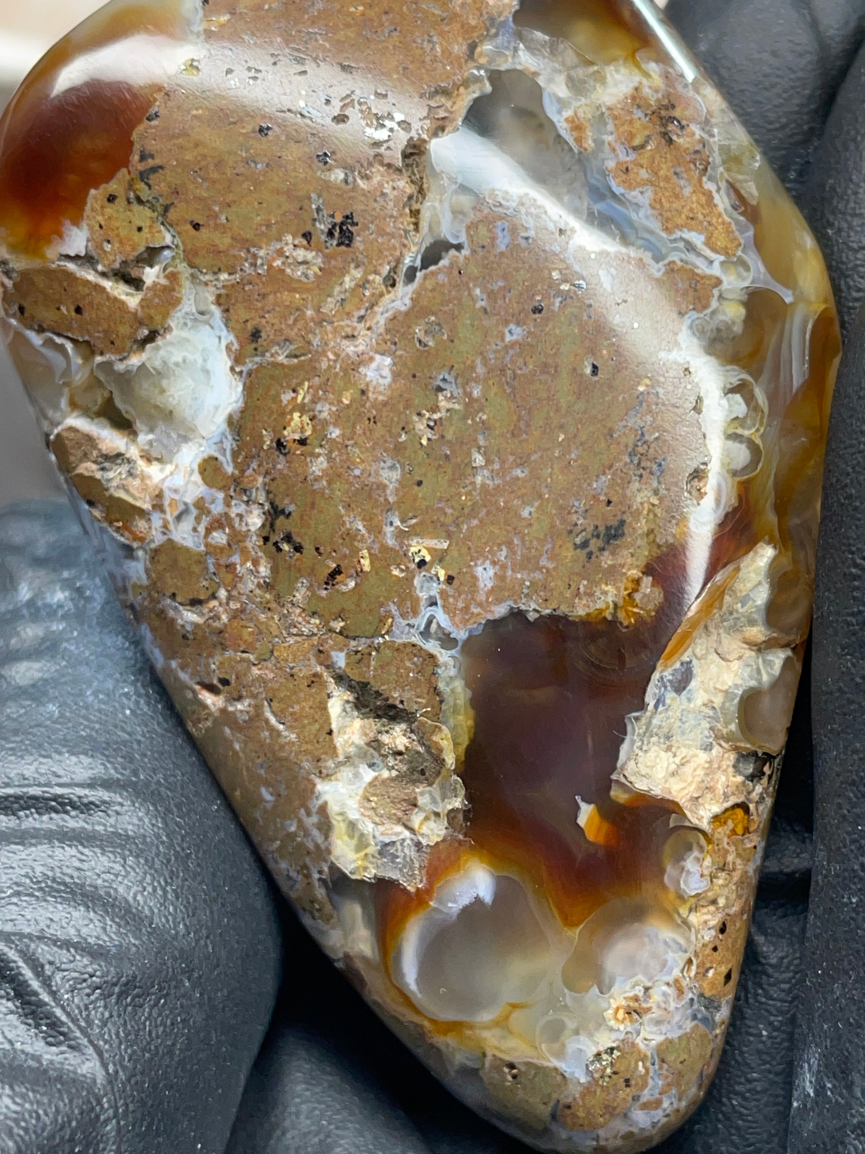 StoneBorn Fire Agate — Hand Shaped & Polished