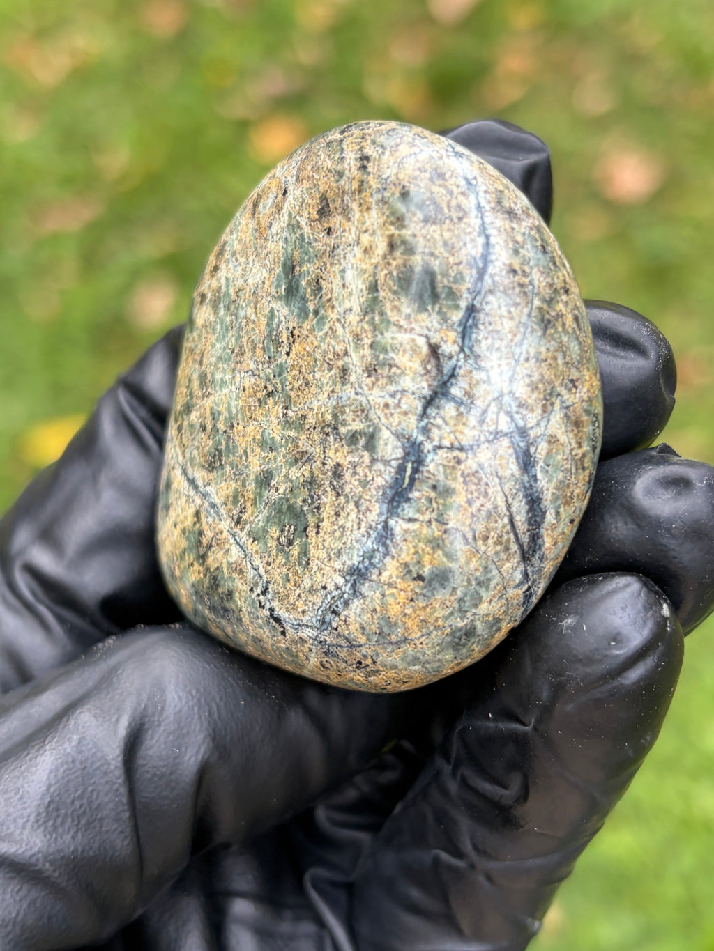 StoneBorn Creations Vermont Greenstone – Hand Polished Stream Stone