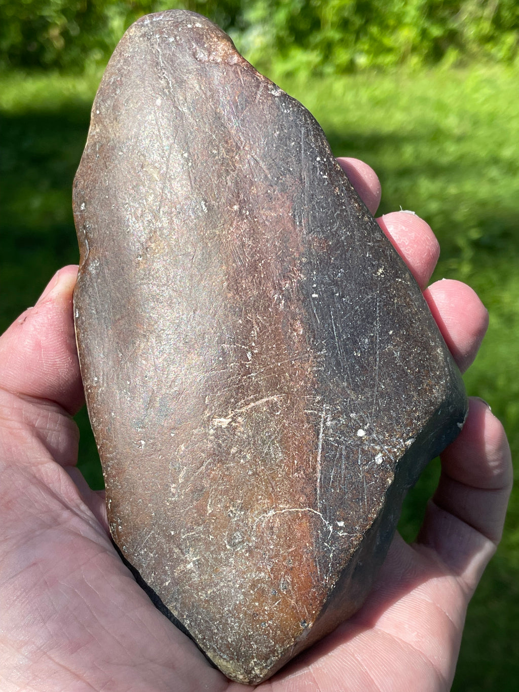 StoneBorn Creations Hand-Polished Vermont Serpentine Bookmatched Pair | One-of-a-Kind Natural Display Stones