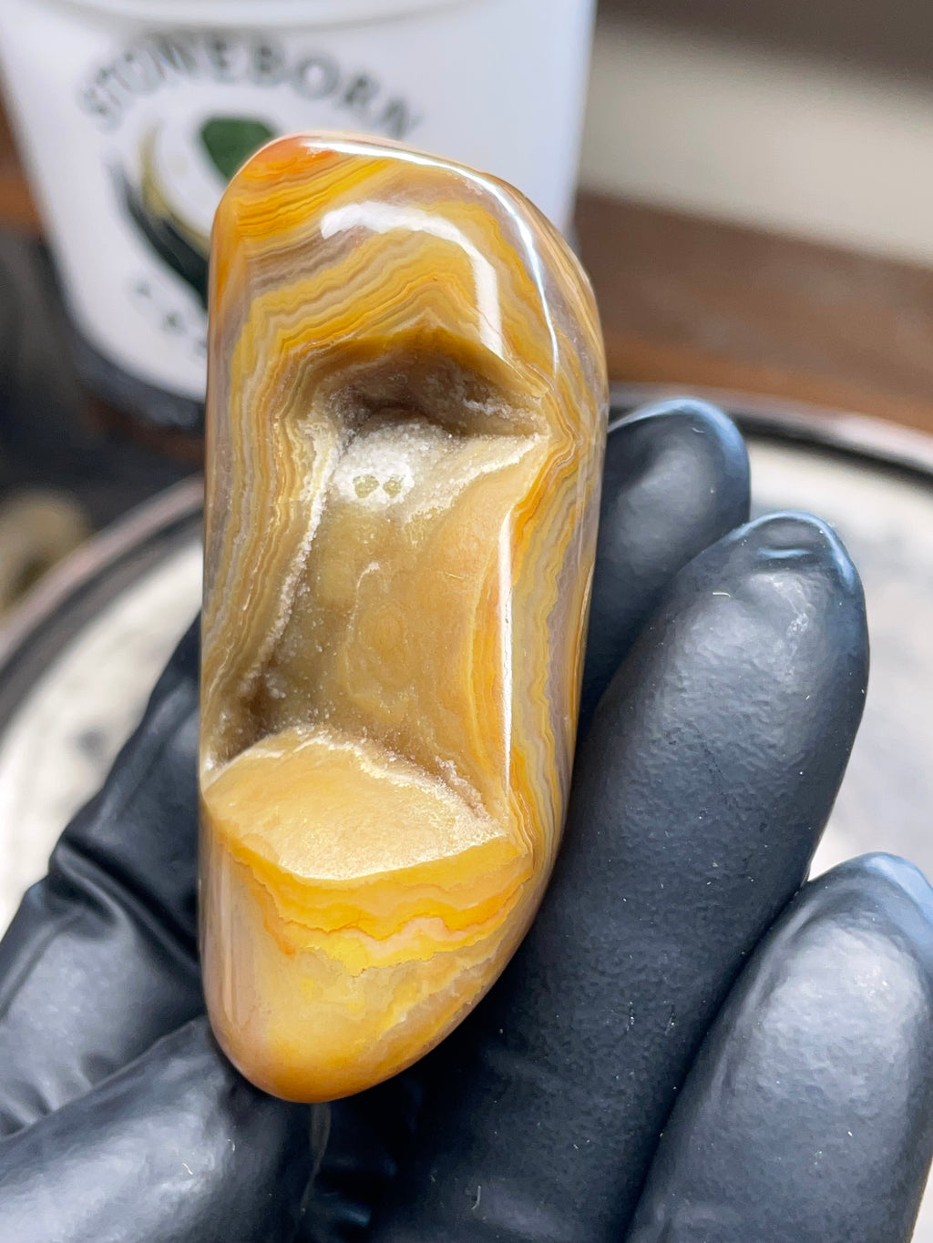 🌾 Crowley Ridge Agate — Hand Polished Stone | StoneBorn Creations