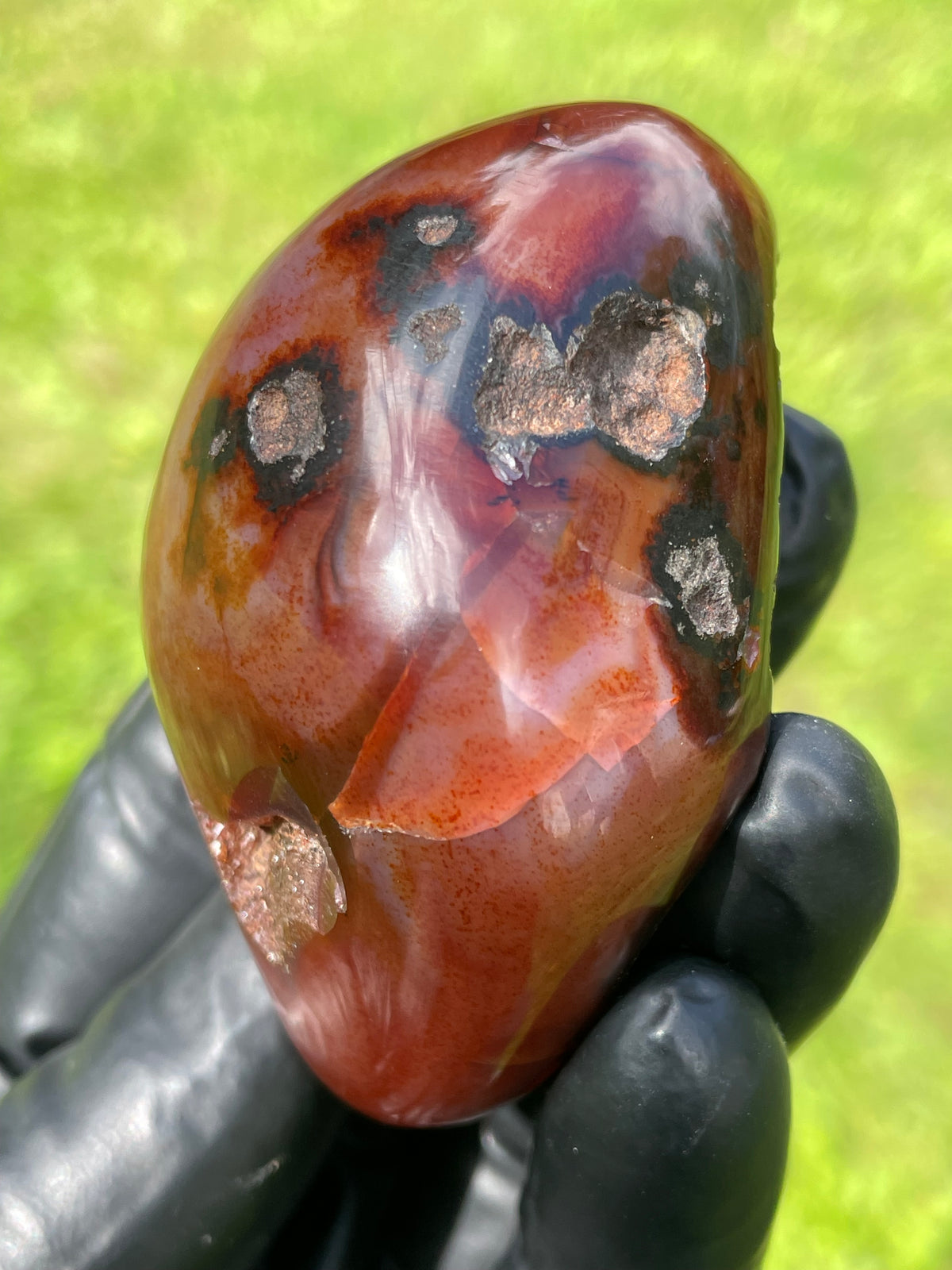 StoneBorn Creations Carnelian Freeform – Hand Polished with Natural Backside