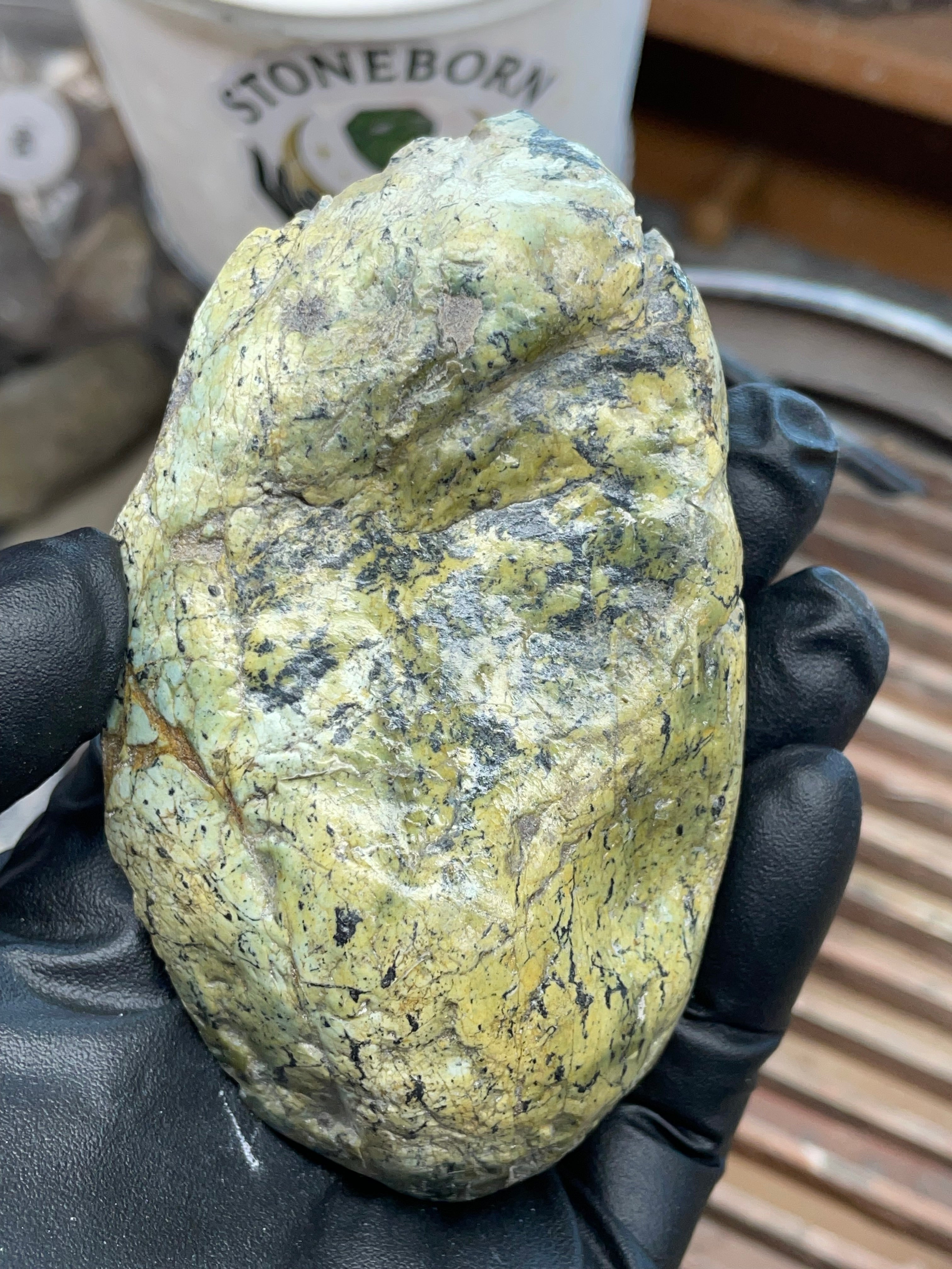 Hand-Collected Mint Green Serpentine Slab | Raw & Refined StoneBorn Specimen