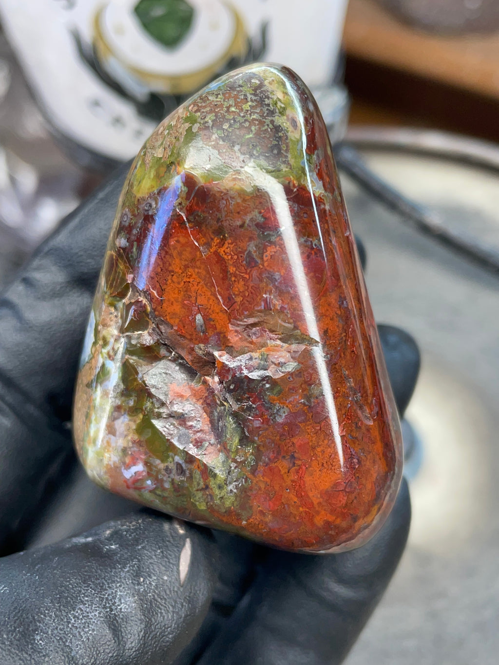 StoneBorn Creations – Polished Red & Green Jasper Stone | Before & After Reveal