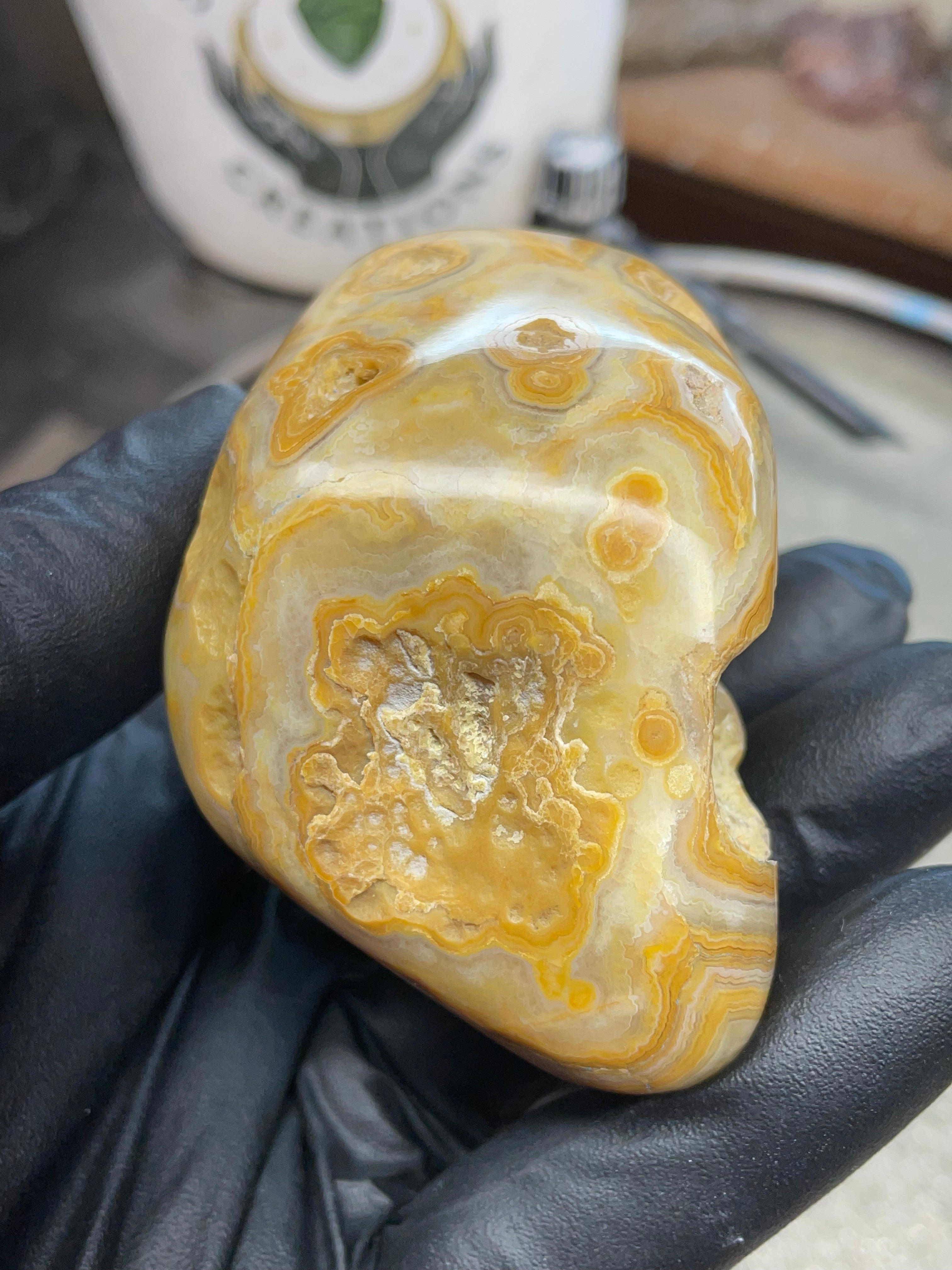 StoneBorn Creations Hand-Polished Crowley Ridge Lace Agate