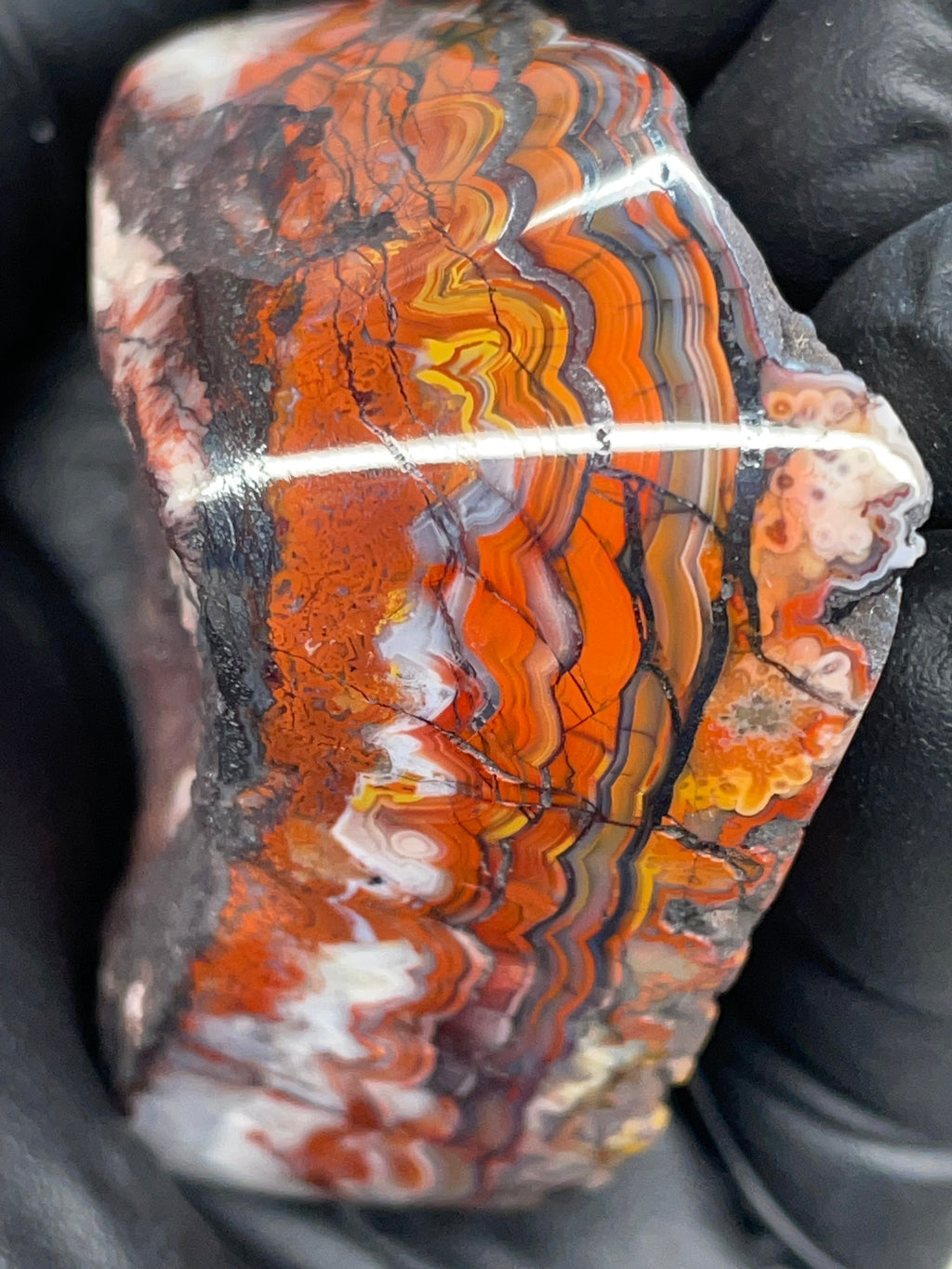 Hand Polished Banded Agate (Raw + Refined Edge)