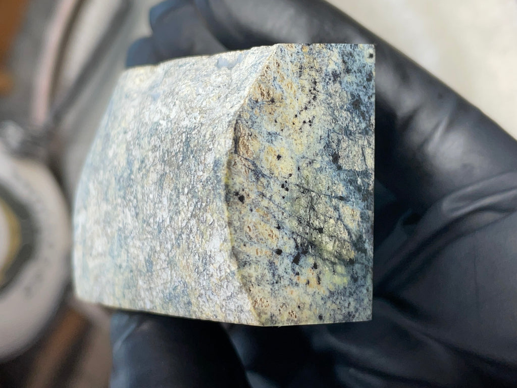 Hand-Polished Dark Green Serpentine Slab | StoneBorn Creations