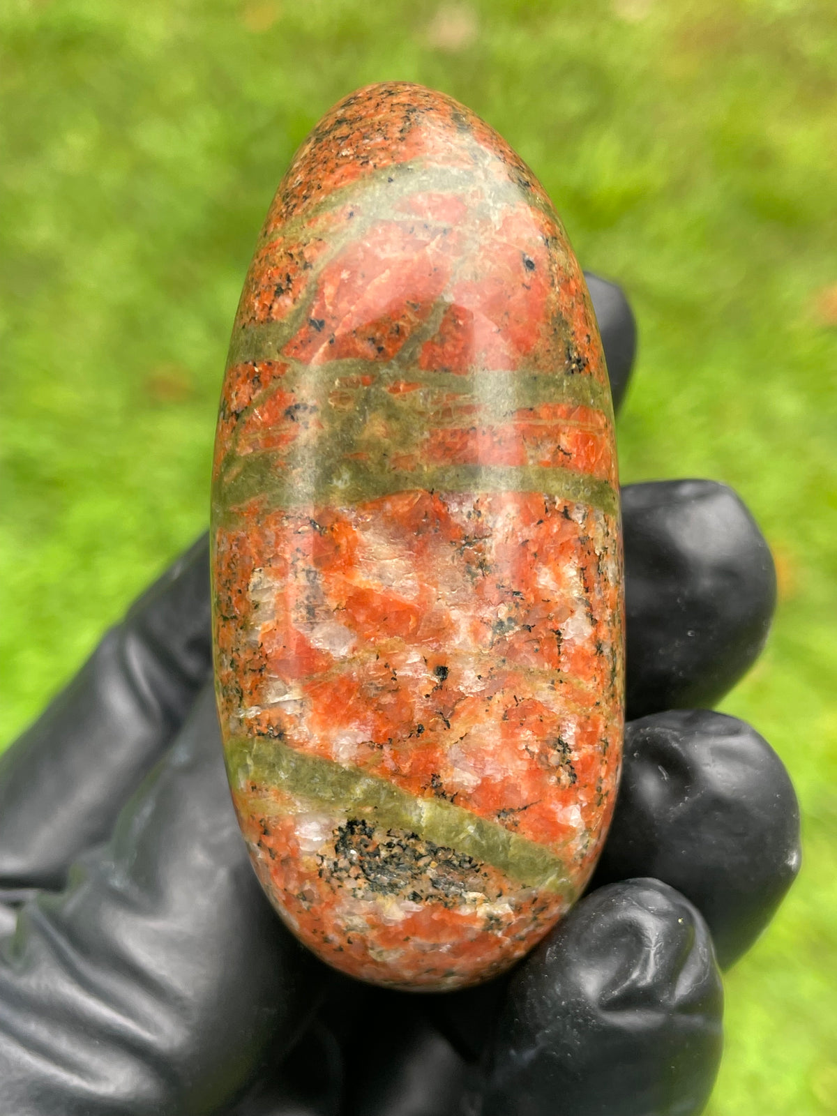 StoneBorn Creations Vermont Unakite / Granite – Hand Polished Freeform Stone