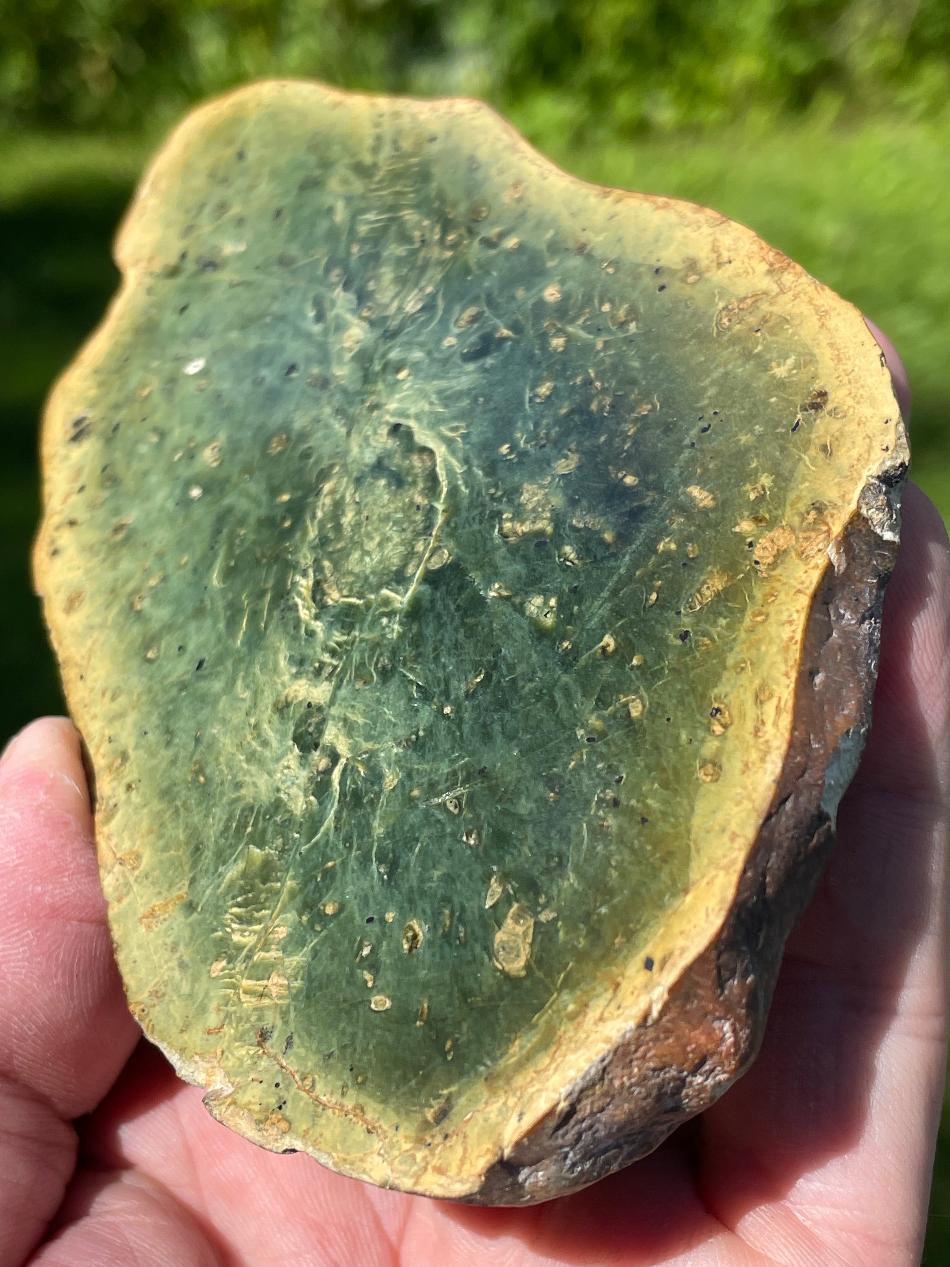 StoneBorn Creations Hand-Polished Vermont Serpentine Bookmatched Pair | One-of-a-Kind Natural Display Stones