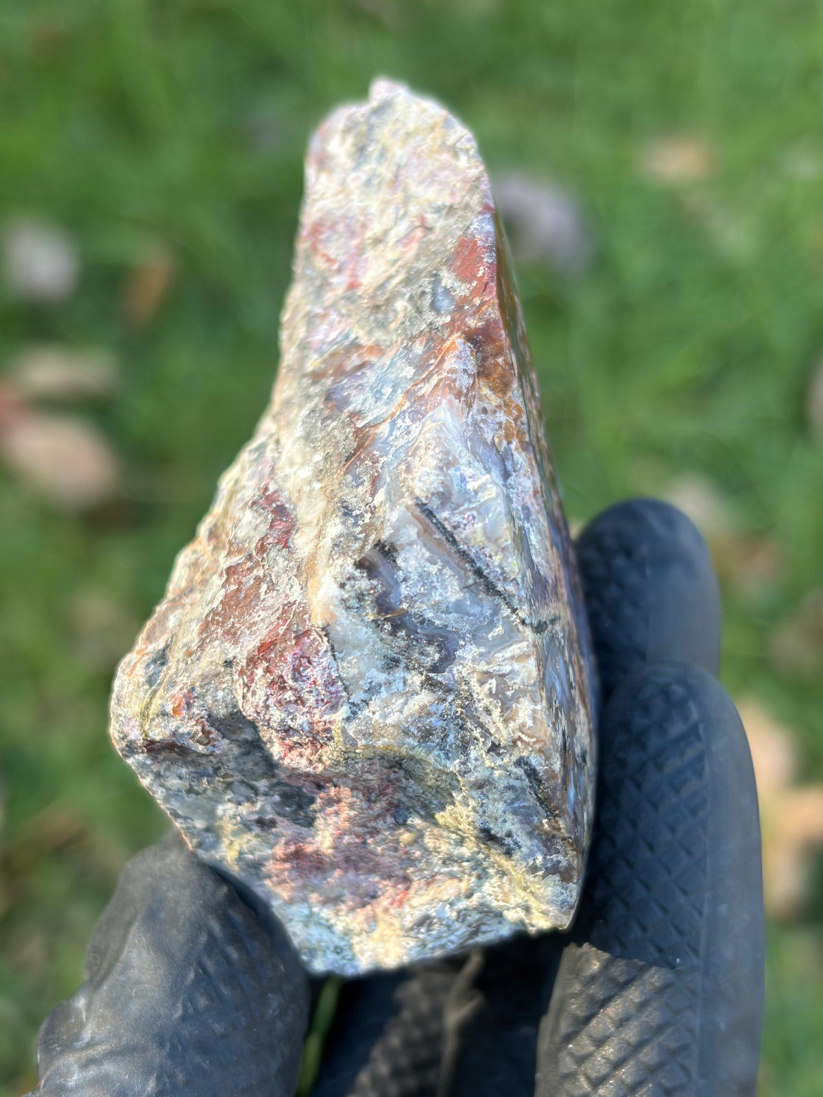 StoneBorn Creations – Multicolored Lace Agate | Hand-Polished Natural Display Stone
