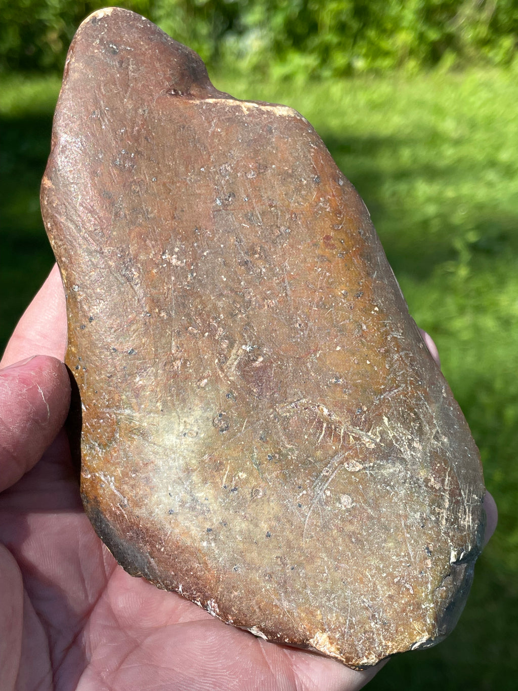 StoneBorn Creations Hand-Polished Vermont Serpentine Bookmatched Pair | One-of-a-Kind Natural Display Stones