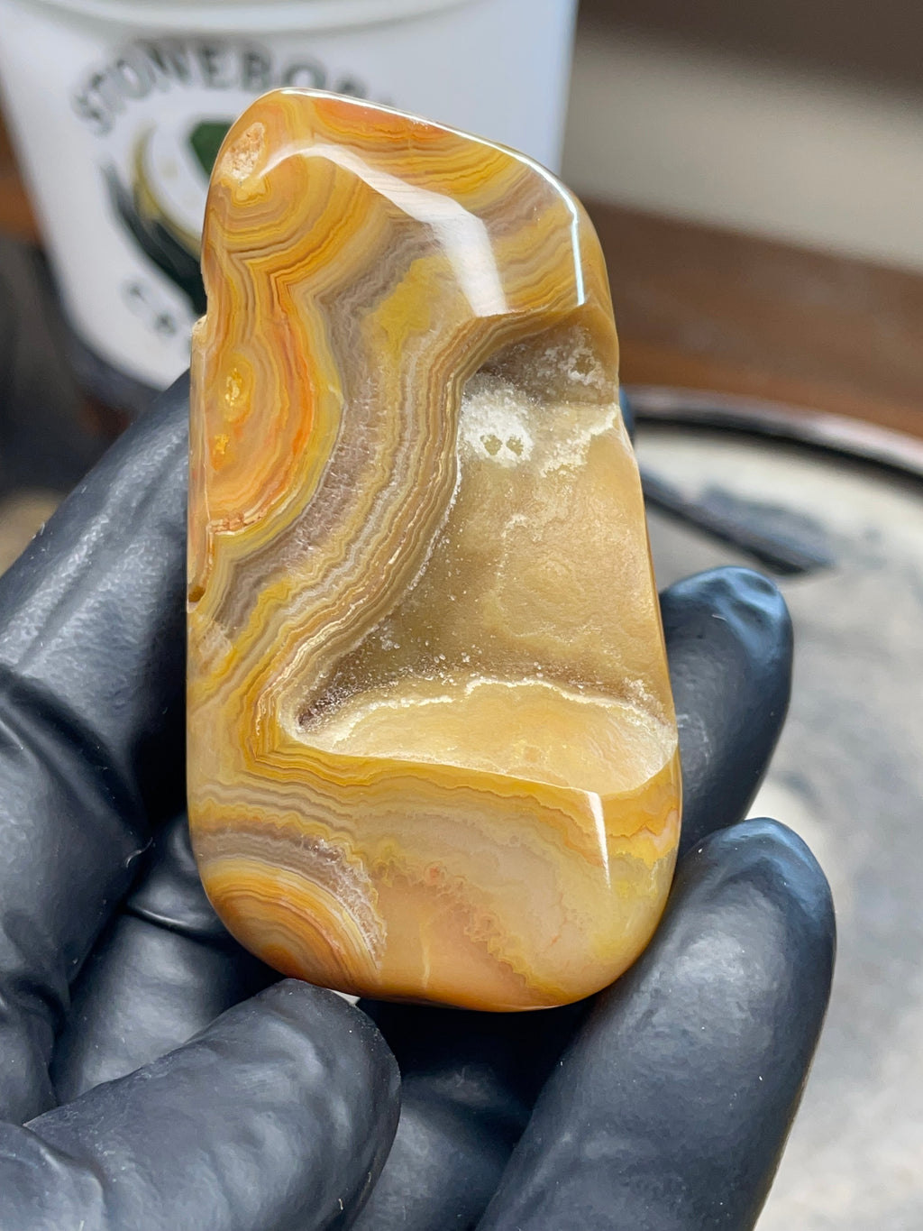 🌾 Crowley Ridge Agate — Hand Polished Stone | StoneBorn Creations