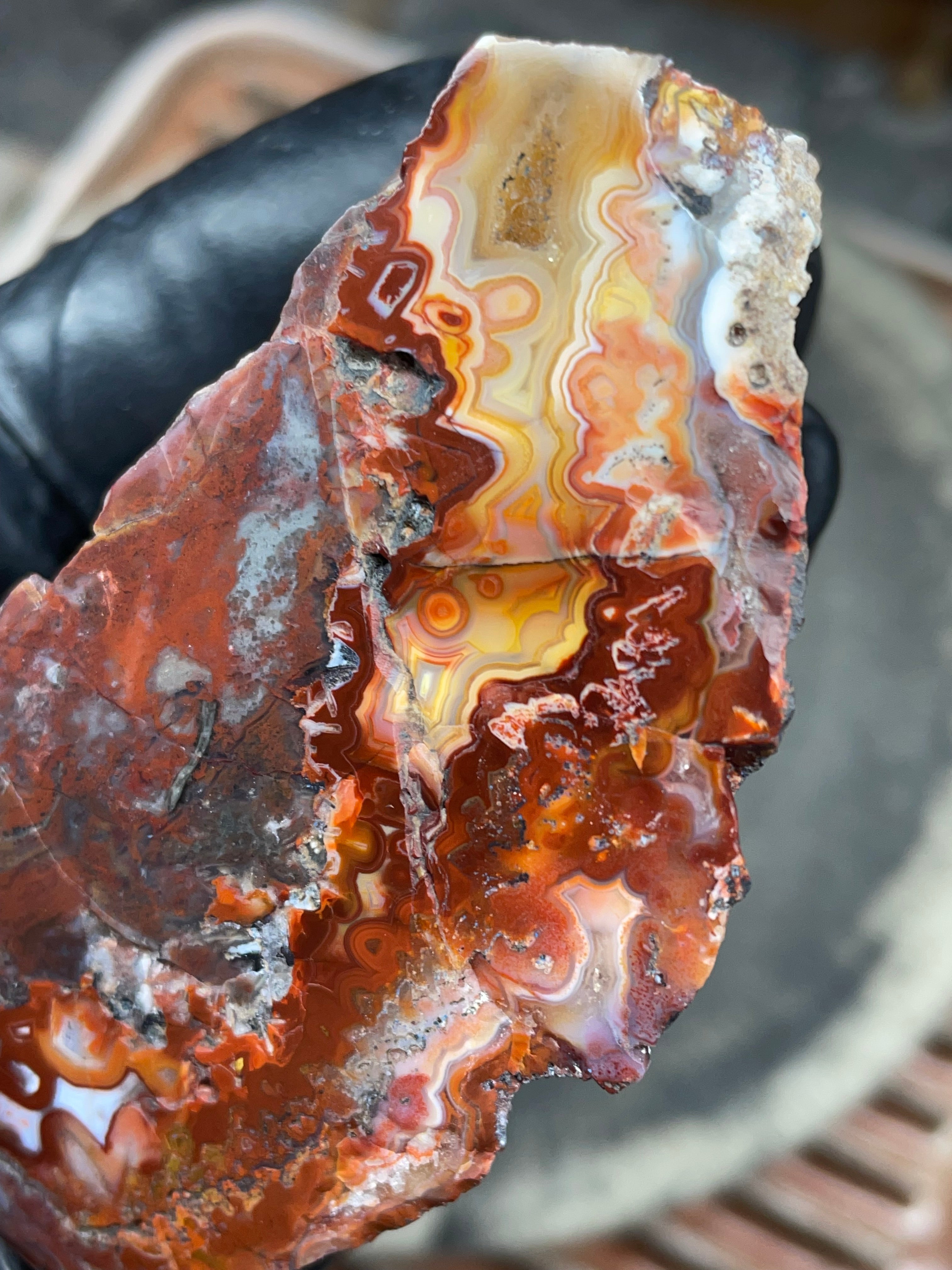 StoneBorn Creations — Hand-Polished Banded Agate (Curved Flat-Lap Polish)