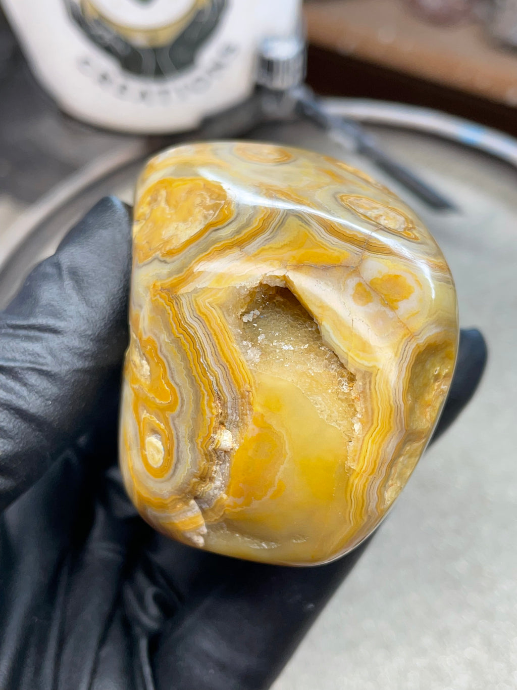 StoneBorn Creations Hand-Polished Crowley Ridge Lace Agate