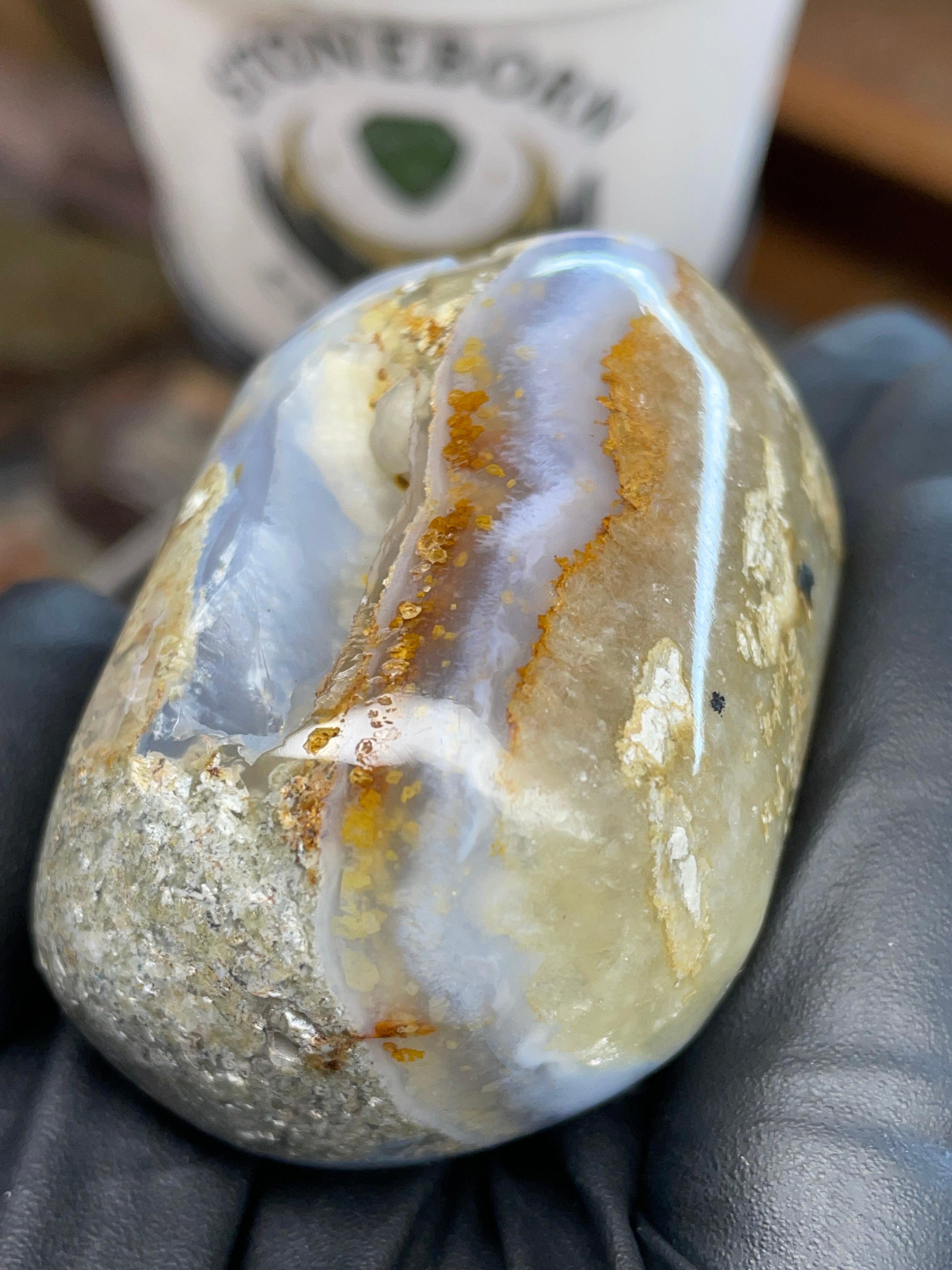 Blue Chalcedony Pocket Freeform | Hand-Polished | StoneBorn Creations