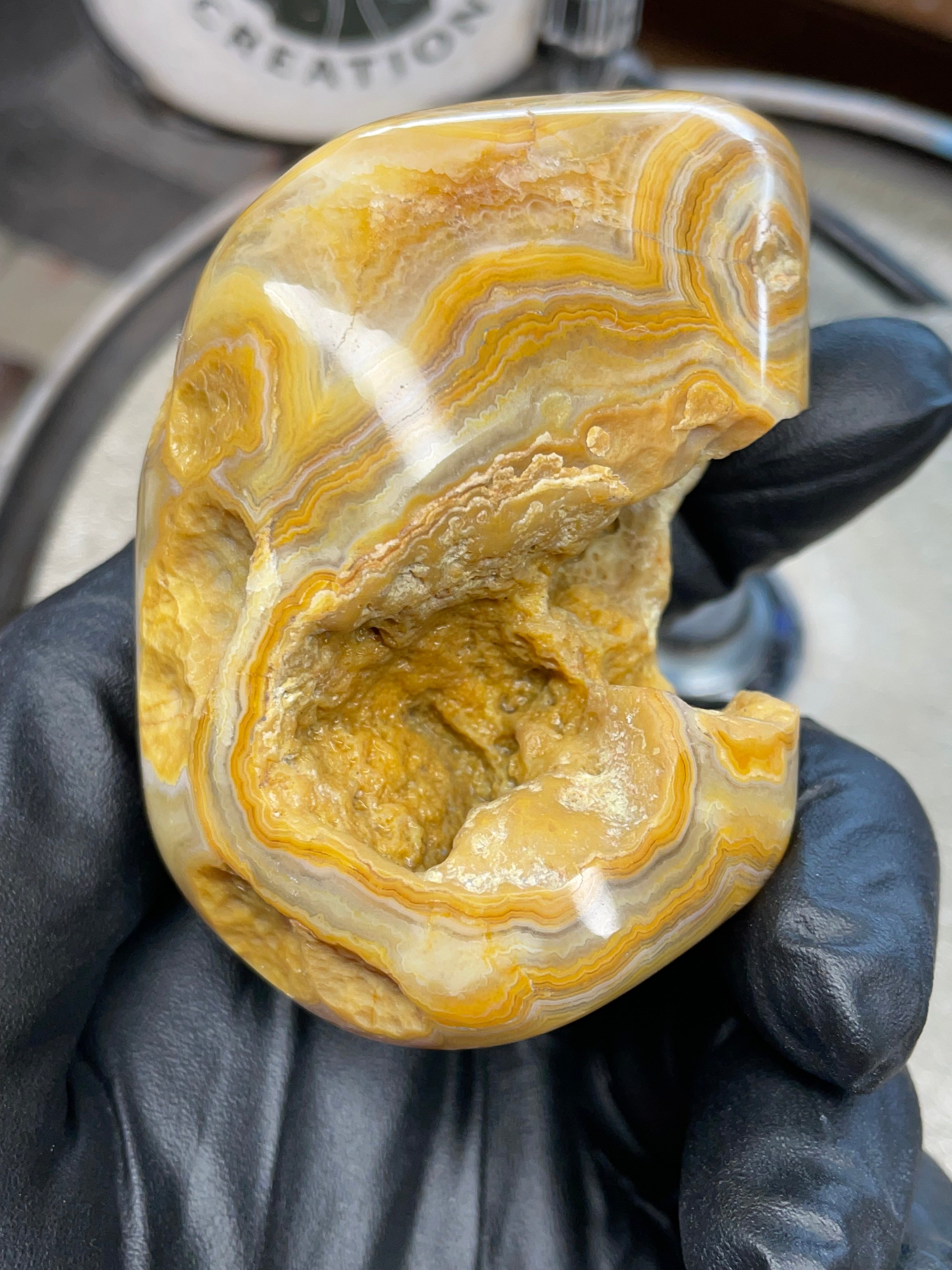 StoneBorn Creations Hand-Polished Crowley Ridge Lace Agate