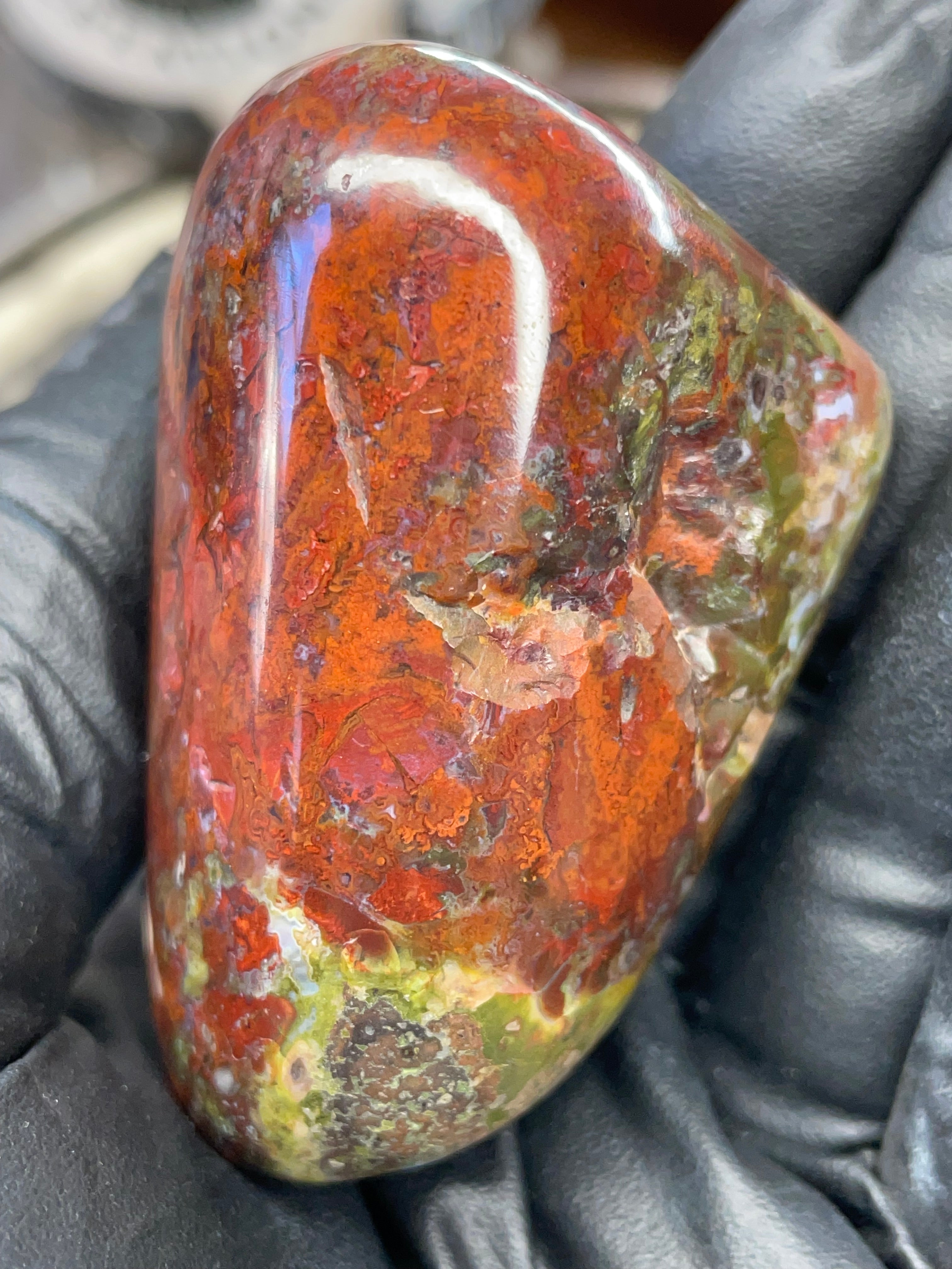 StoneBorn Creations – Polished Red & Green Jasper Stone | Before & After Reveal