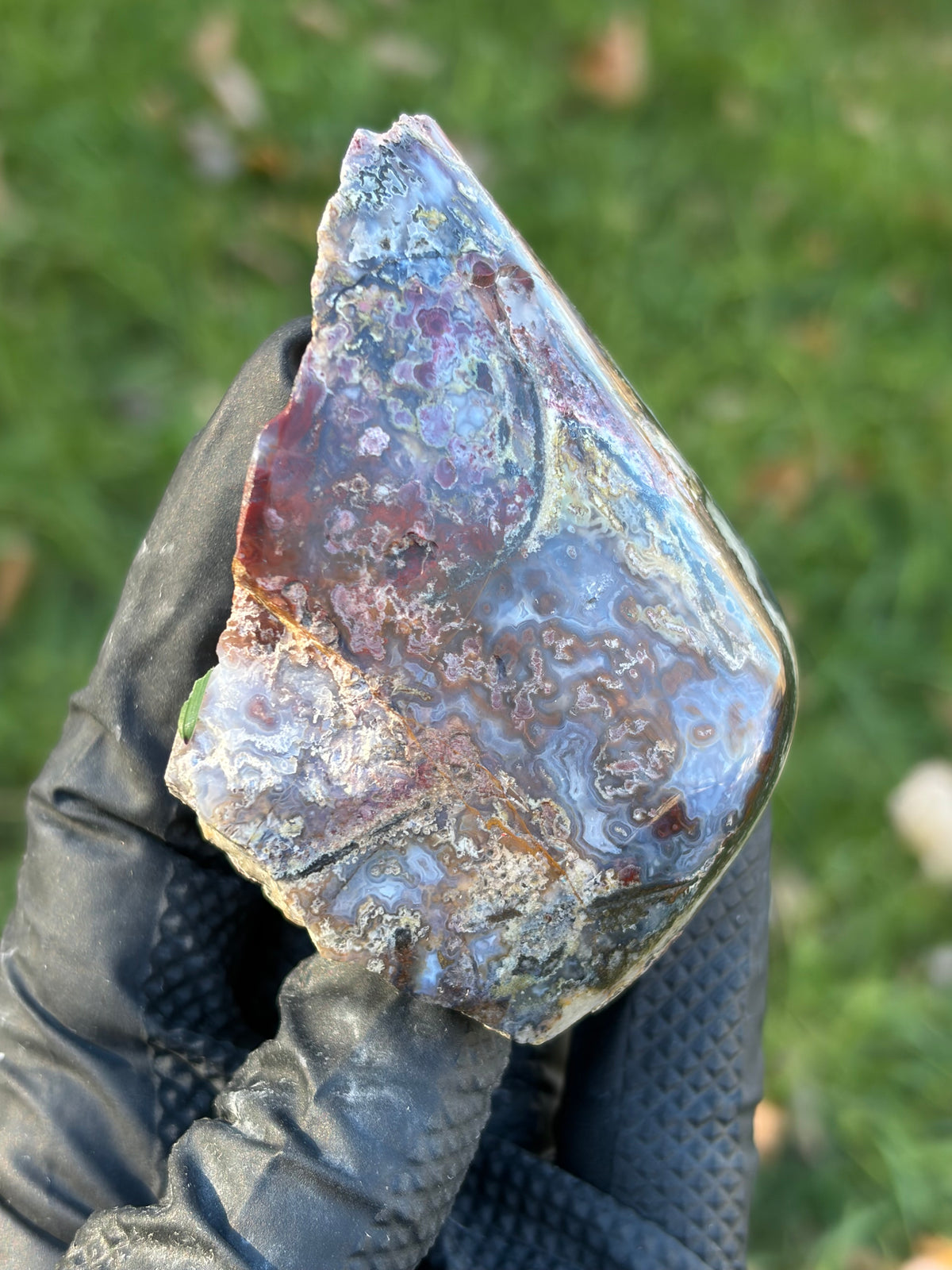 StoneBorn Creations – Multicolored Lace Agate | Hand-Polished Natural Display Stone