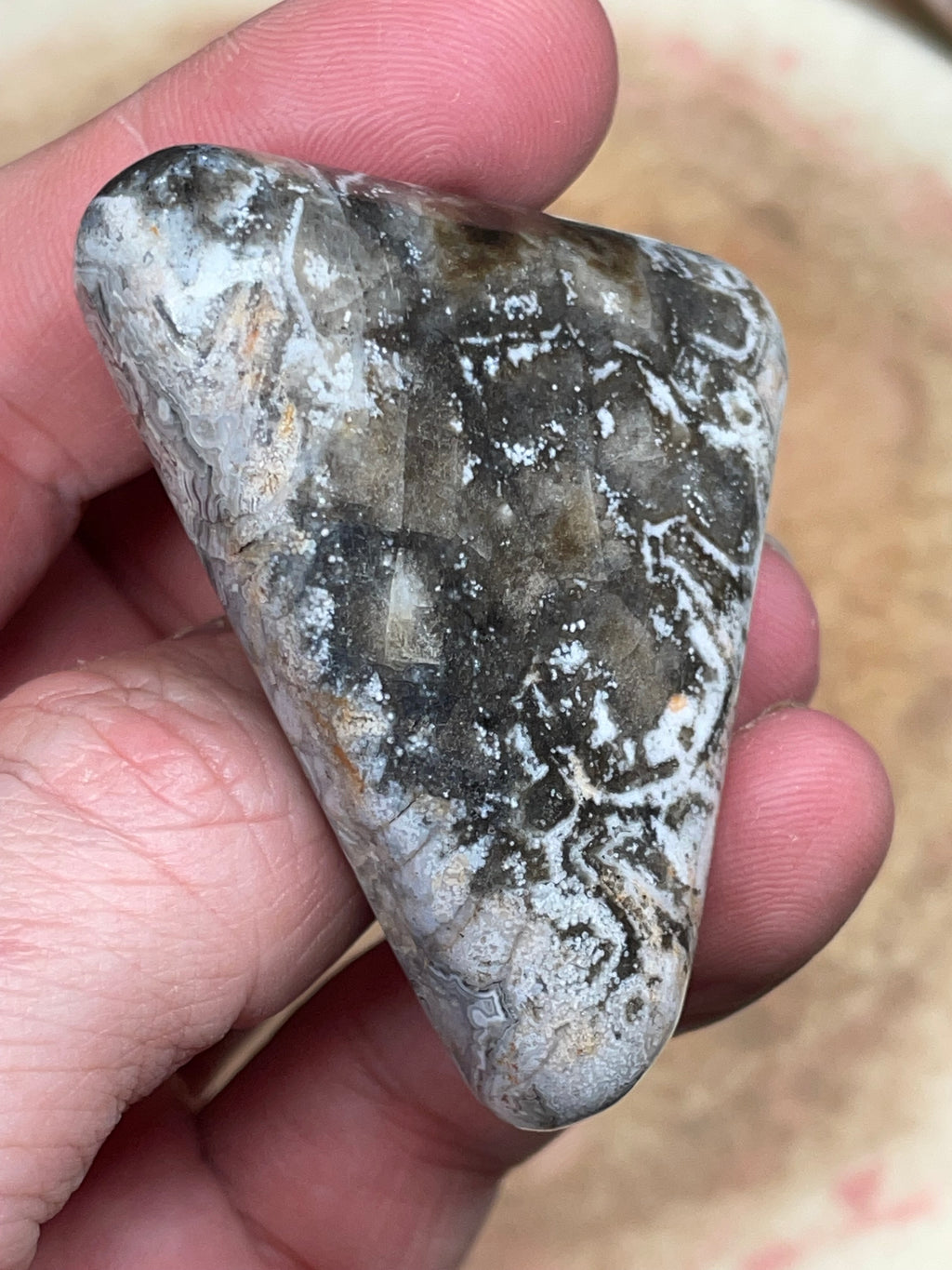 Tuxedo Lace Agate – Hand Polished Natural Stone | One of a Kind