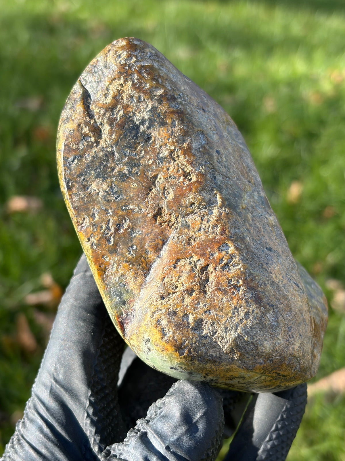 StoneBorn Creations – Natural Green Serpentine Stone | Hand-Polished River Stone